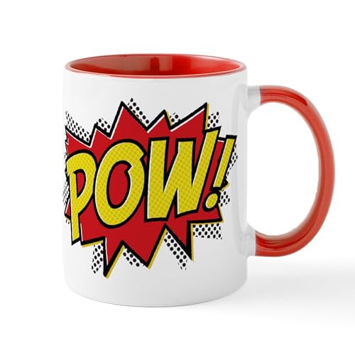 White/Red Inside - POW! Mug