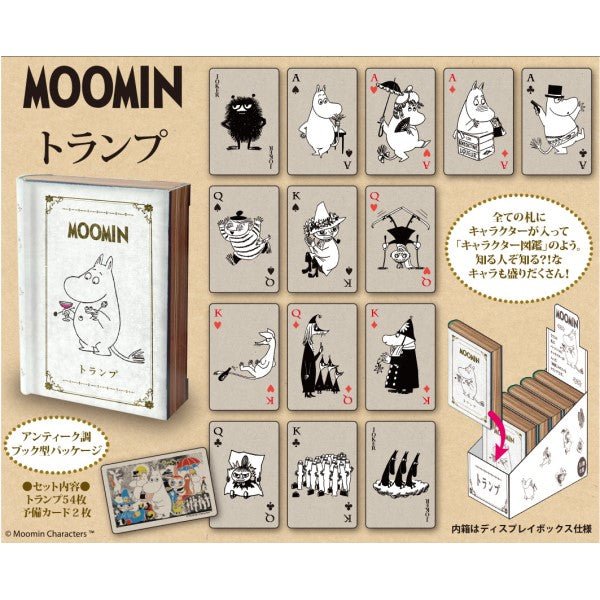 Moomin Playing Cards - Premium Quality 52-Card Deck with Cute Moomin Characters - Perfect for Family Game Nights, Gifts, and Collectors | Ensky