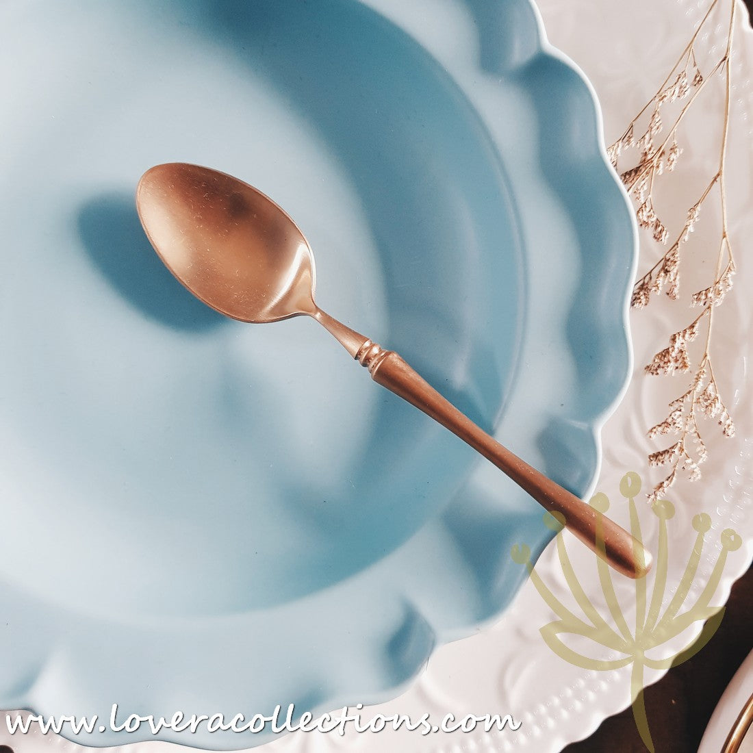 **70% Off Parisienne Matte Gold Stainless Steel SS304 Main Spoon - Elegant Dining & Kitchen Utensil for Restaurants, Weddings & Home Entertaining**