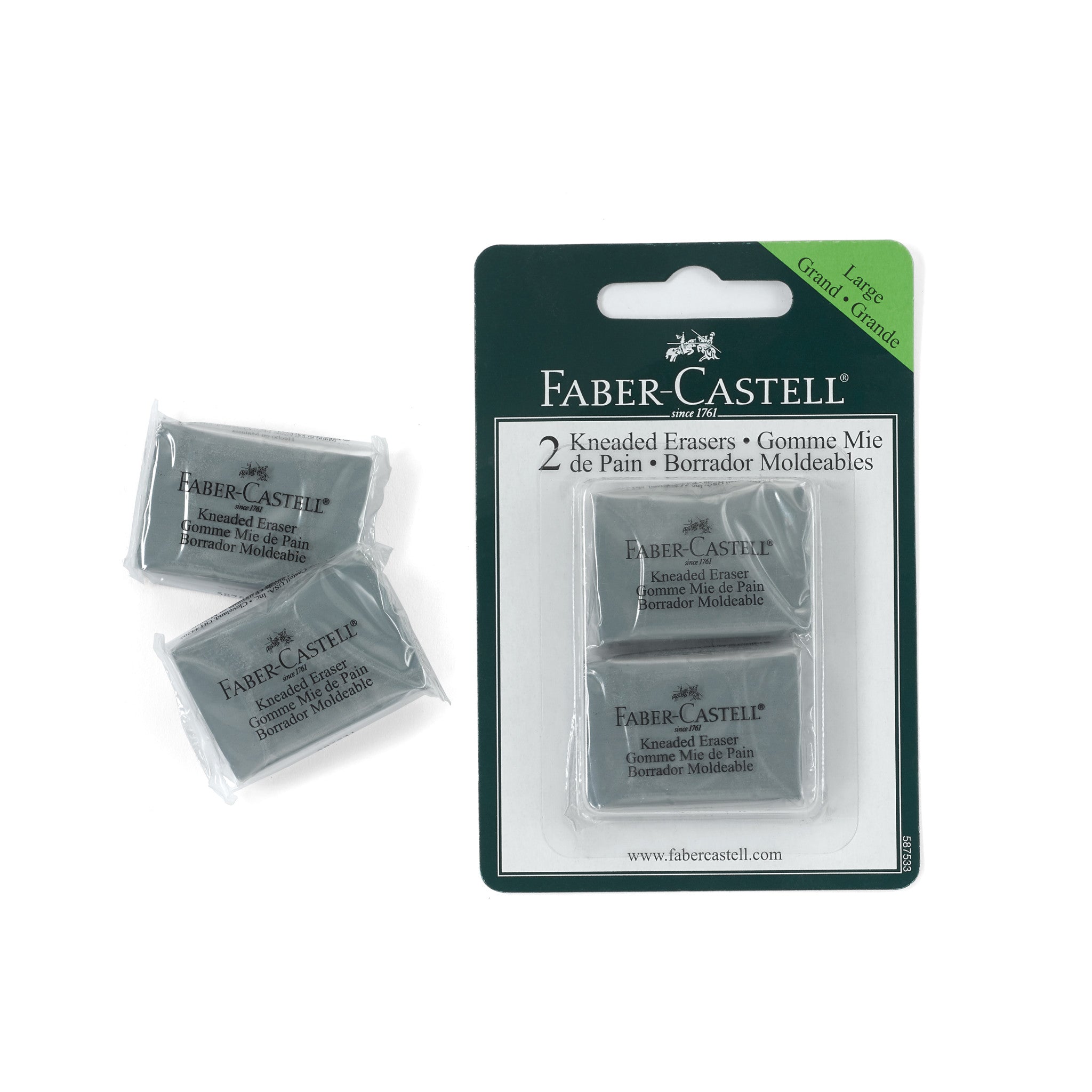 Premium Kneaded Erasers - Large Size (2-Pack) for Artists & Sketching - Perfect for Graphite, Charcoal & Pastel Drawing | Art Studio & Classroom Essential
