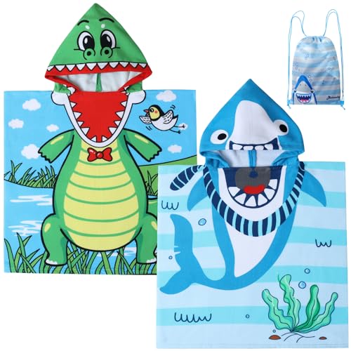2pcs Alligator & Shark(with Bag and 2 Finger Puppets)