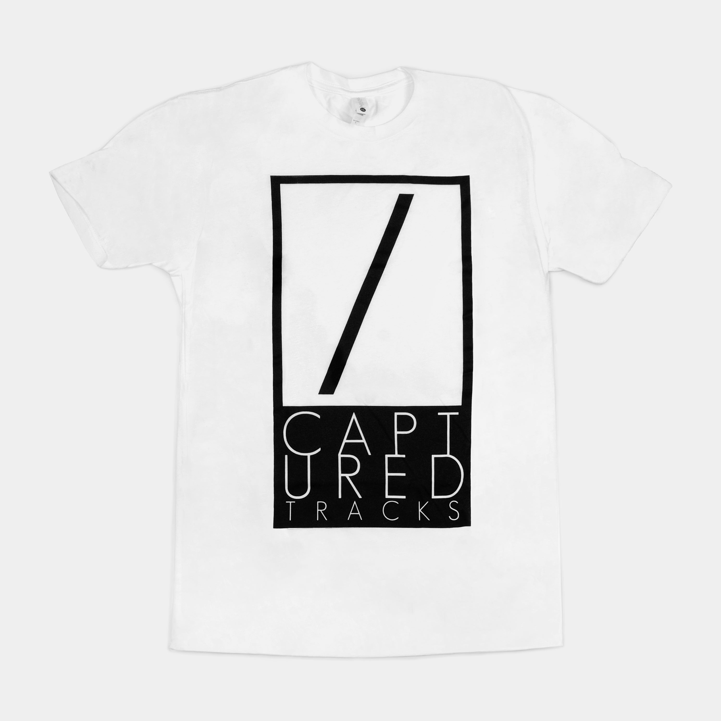 Captured Tracks Logo T-Shirt for Men & Women - Soft Cotton White Tee - Band Merch, Music Festival, Casual Wear