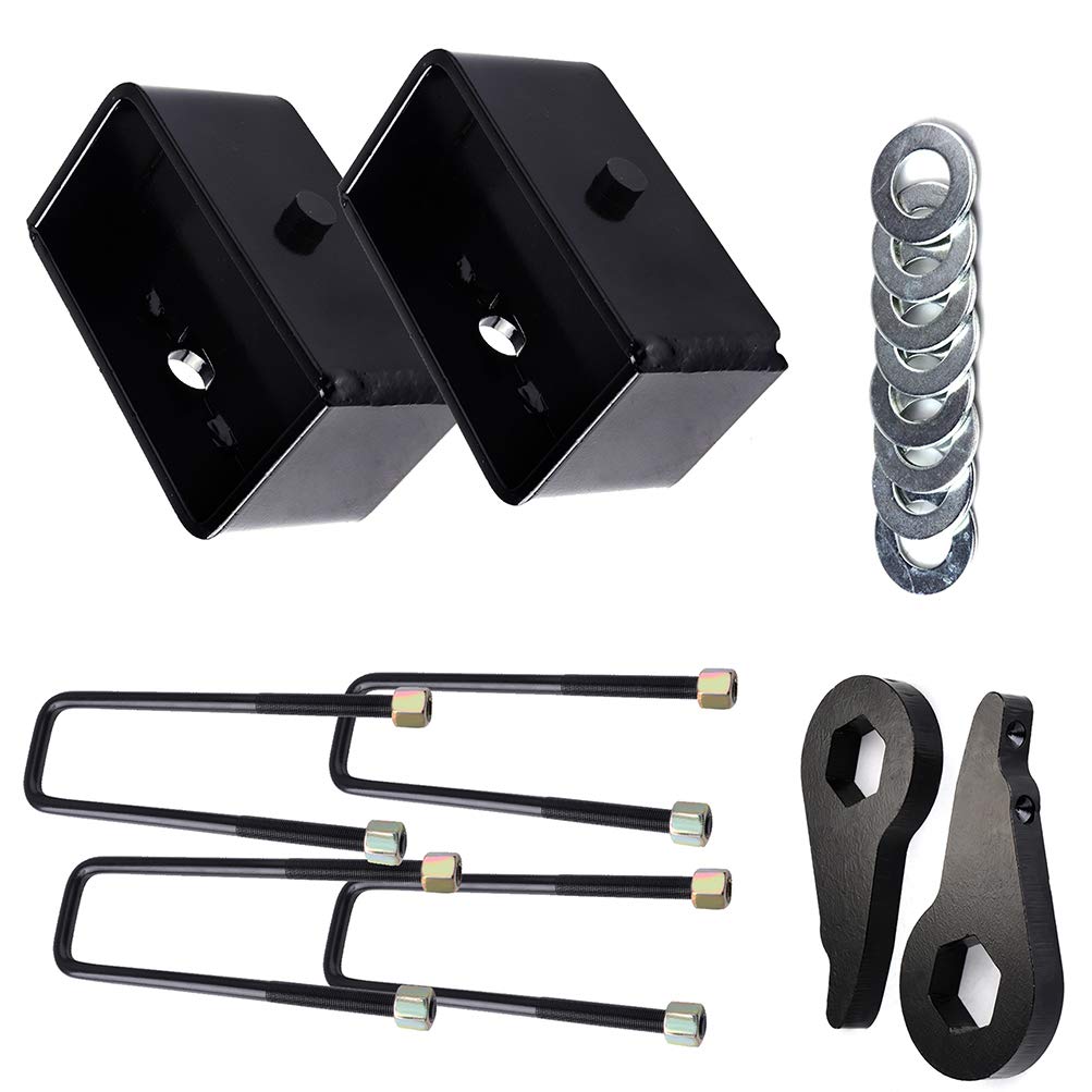 CCiyu 1-3 Inch Front & 3 Inch Rear Suspension Lift Leveling Kit for 2004-2005 Chevrolet Silverado 1500 LS 6L - Off-Road & Truck Enhancement Upgrade