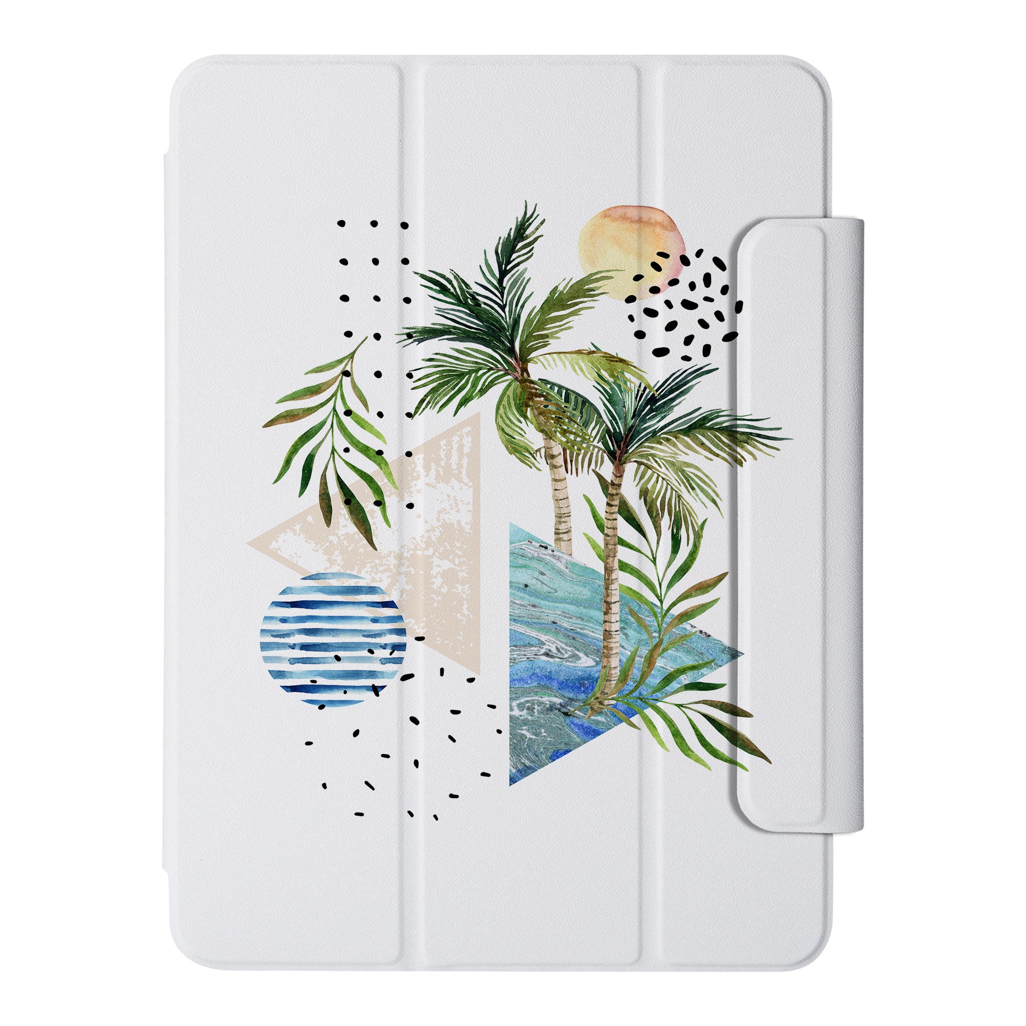 SlimFit Marble Flower iPad Case - Ultra Thin Lightweight Protective Cover for iPad Air/Pro (6th/5th/4th Gen) | Perfect for Work, Travel & Everyday Use
