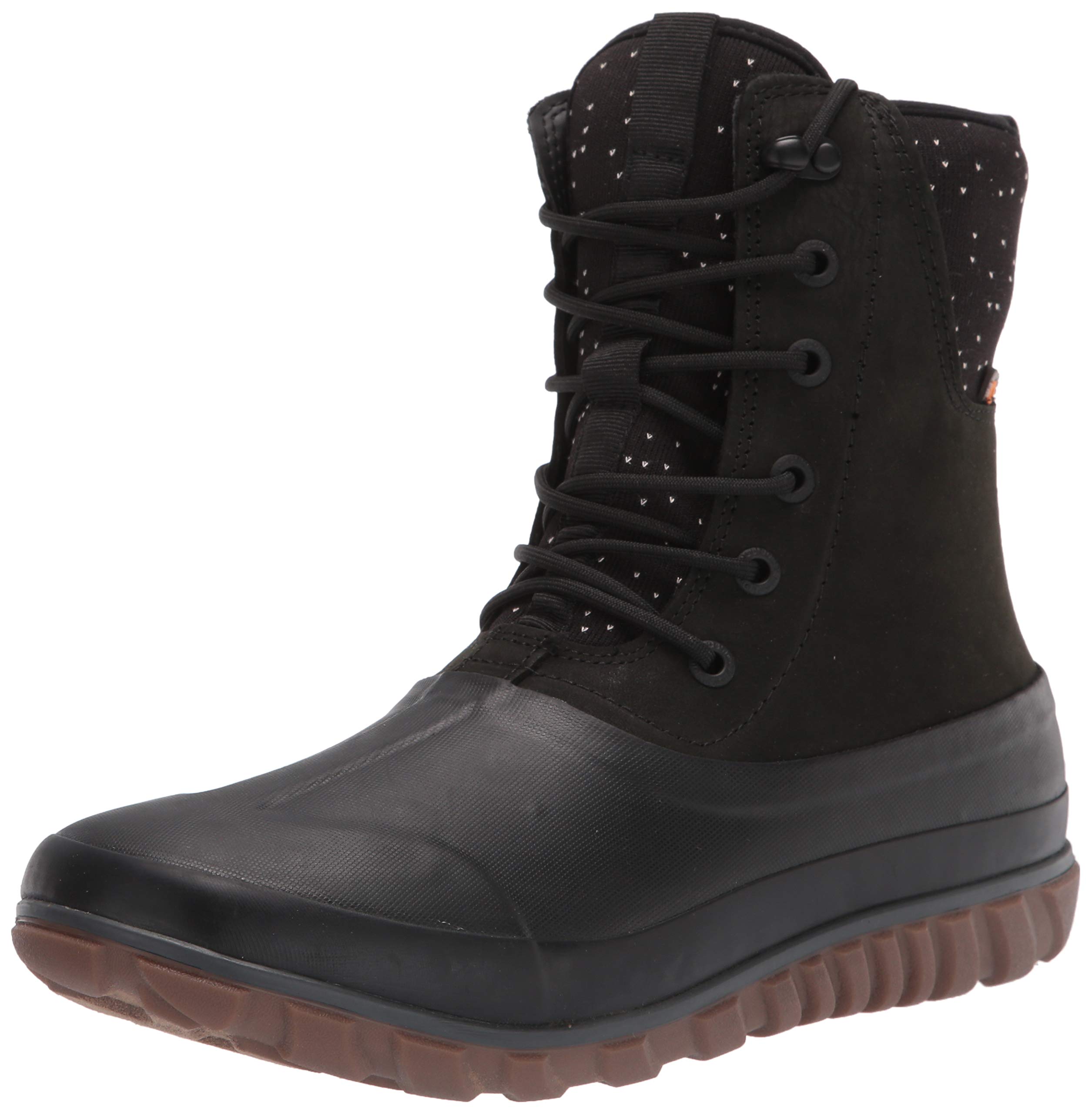 Bogs Classic Casual Tall Lace Leather Boots for Women - Waterproof Winter Snow Boots with Comfortable Cushioning - Perfect for Hiking, Outdoor Activities & Cold Weather Fashion