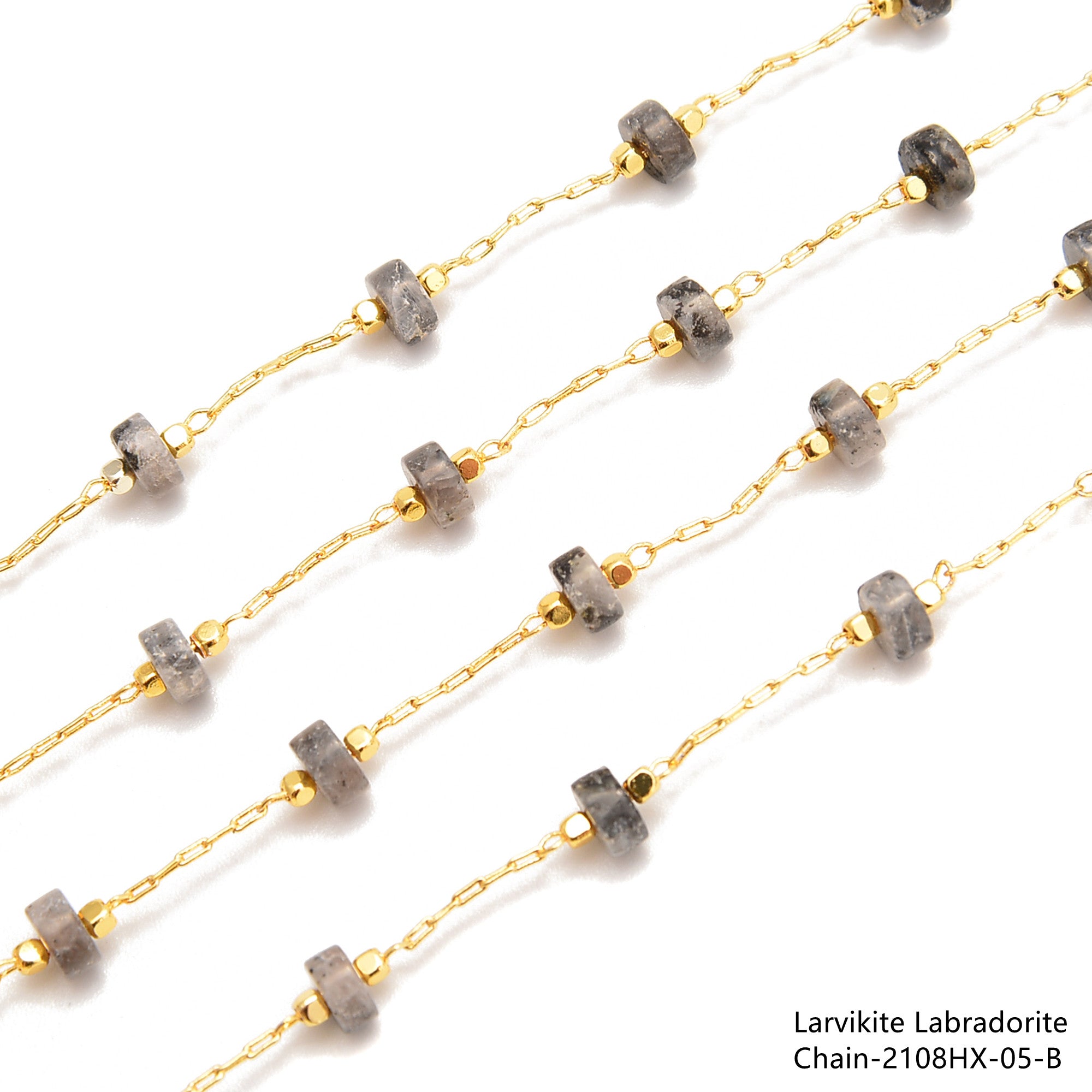 2x4mm Heishi Disc Beads - Multi Gemstone Beaded Chain (1 Meter Per Bag) for Jewelry Making, DIY Bracelets & Necklaces