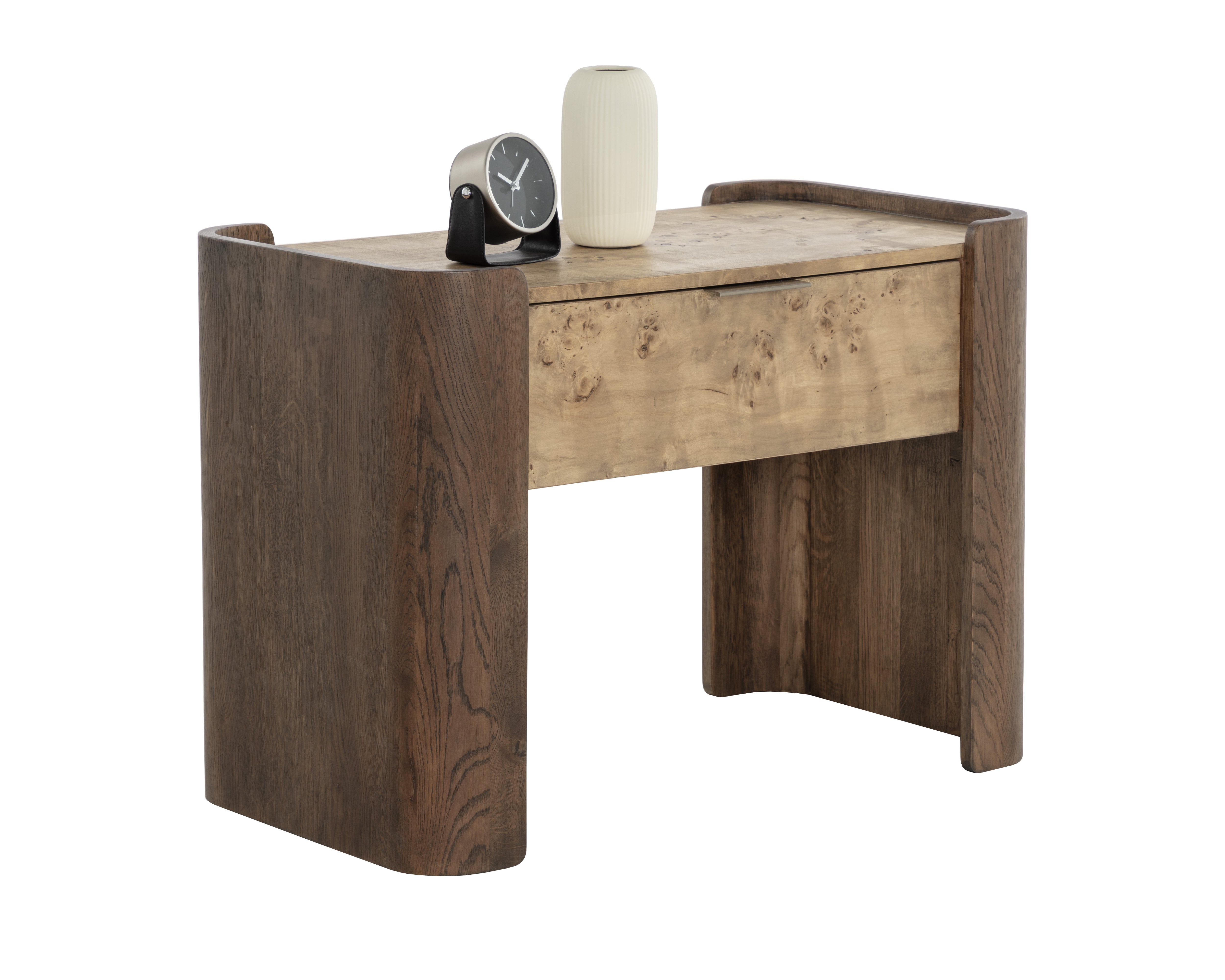 Modern Beryl Nightstand - Stylish Bedside Table with Storage Drawer for Bedroom, Living Room, or Office - Perfect for Small Spaces & Home Decor