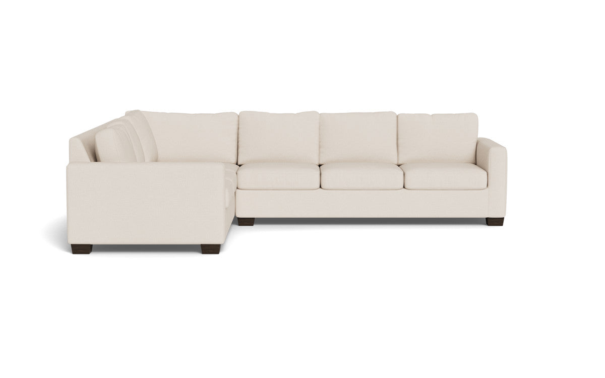 Track 121 Left Corner Sectional Sofa - Modern L-Shaped Couch for Living Room, Family Room & Home Theater - Comfortable Fabric Sectional with Chaise Lounge