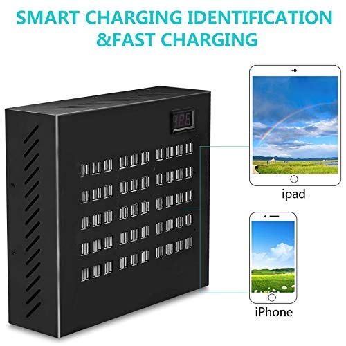 100-Port USB Charging Station - Multi-Port USB Wall Charger & Desktop Power Adapter for Phones & Tablets | Fast Charging, Non-Interference | Perfect for Hotels, Schools, Offices & Shopping Malls