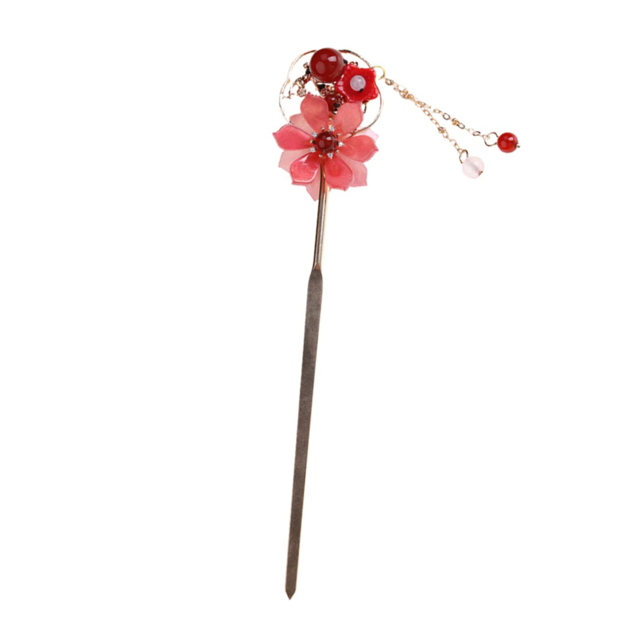 Vintage Floral Hairpin - Chinese Style Hair Stick Headpin for Women, Bridal Photography, Cosplay & Traditional Hairstyles