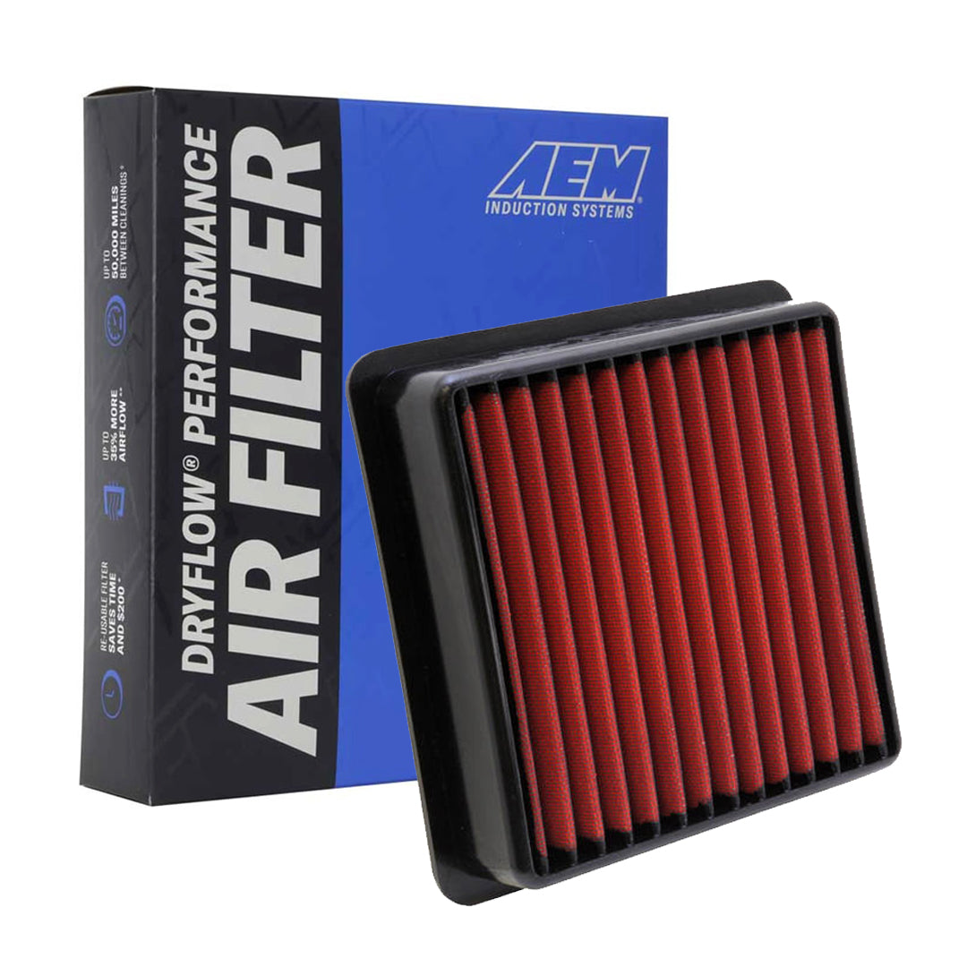 AEM Dryflow Washable Air Filter 28-20304 - High Performance Reusable Air Filter for Cars, Trucks & Off-Road Vehicles - Perfect for Racing, Off-Roading & Daily Driving