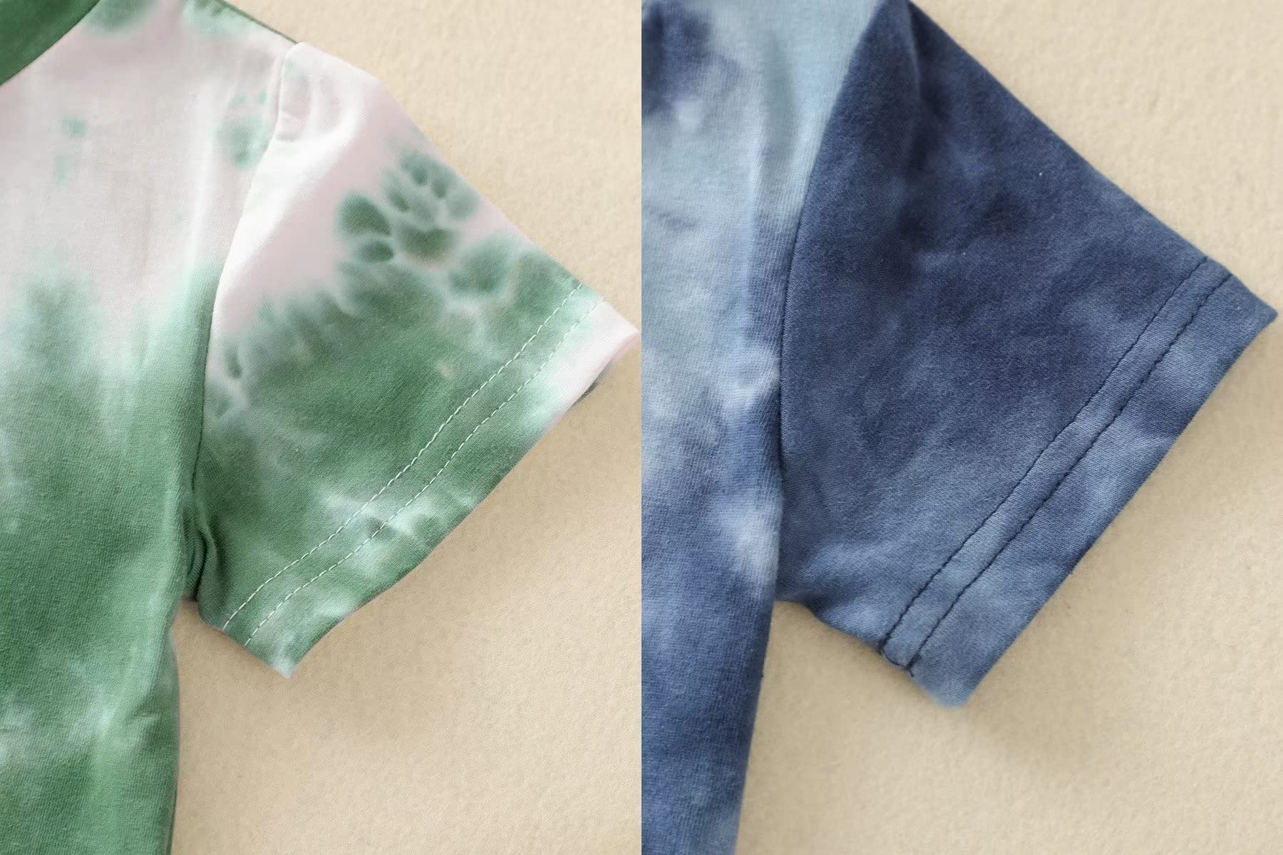 4-Piece Tie Dye Shirt & Shorts Set for Toddler Boys | Summer Outfits & Clothes | Playtime, Beach & Outdoor Activities