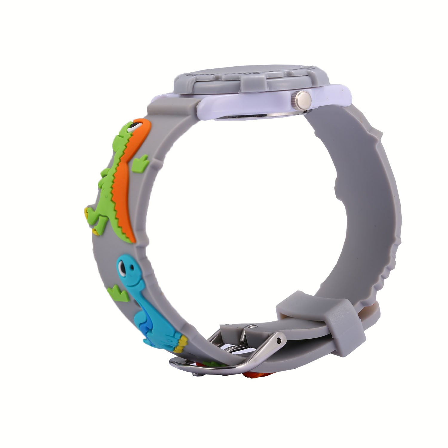 Jewtme Cute Analog Teaching Watch for Kids Ages 3-8 - 3D Silicone Cartoon Watch for Boys & Girls - Perfect for Learning Time & School Activities