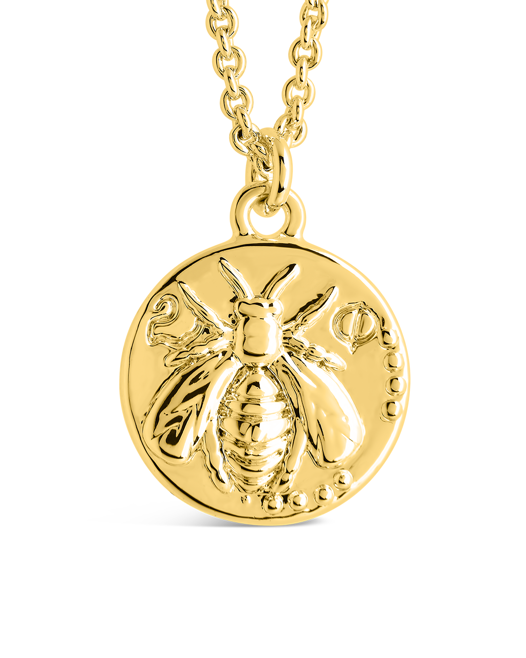 Bee Embossed Pendant Necklace - Handmade Jewelry for Women, Nature-Inspired Bee Charm Necklace, Perfect Gift for Her, Birthday, Anniversary, or Everyday Wear
