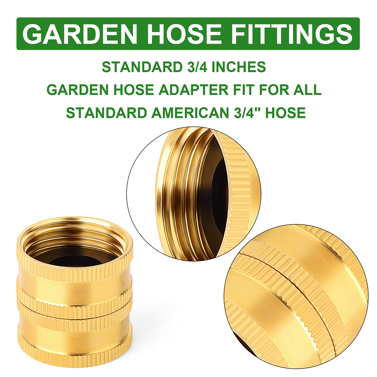 TAISHER 2 Pack Brass 3/4