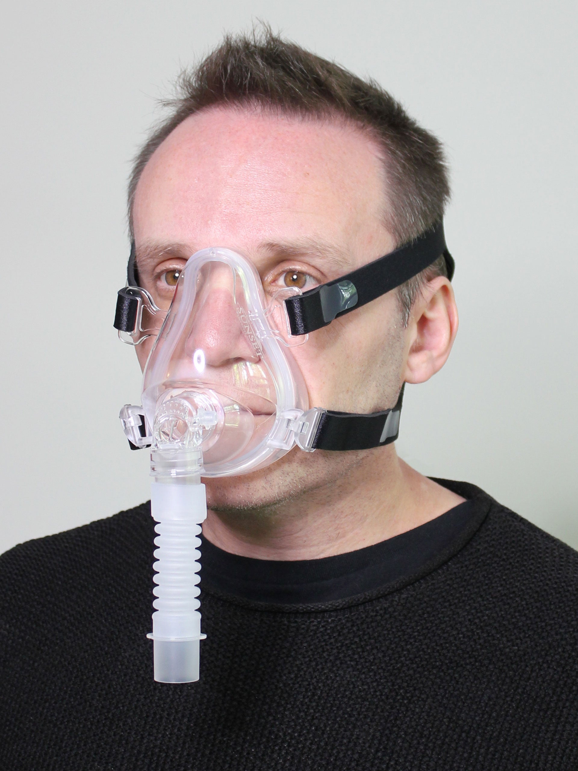 Sunset Full Face CPAP Mask for Sleep Apnea - Comfortable & Leak-Free Design - Ideal for Side Sleepers & Back Sleepers - Perfect for Nighttime Therapy & Travel Use