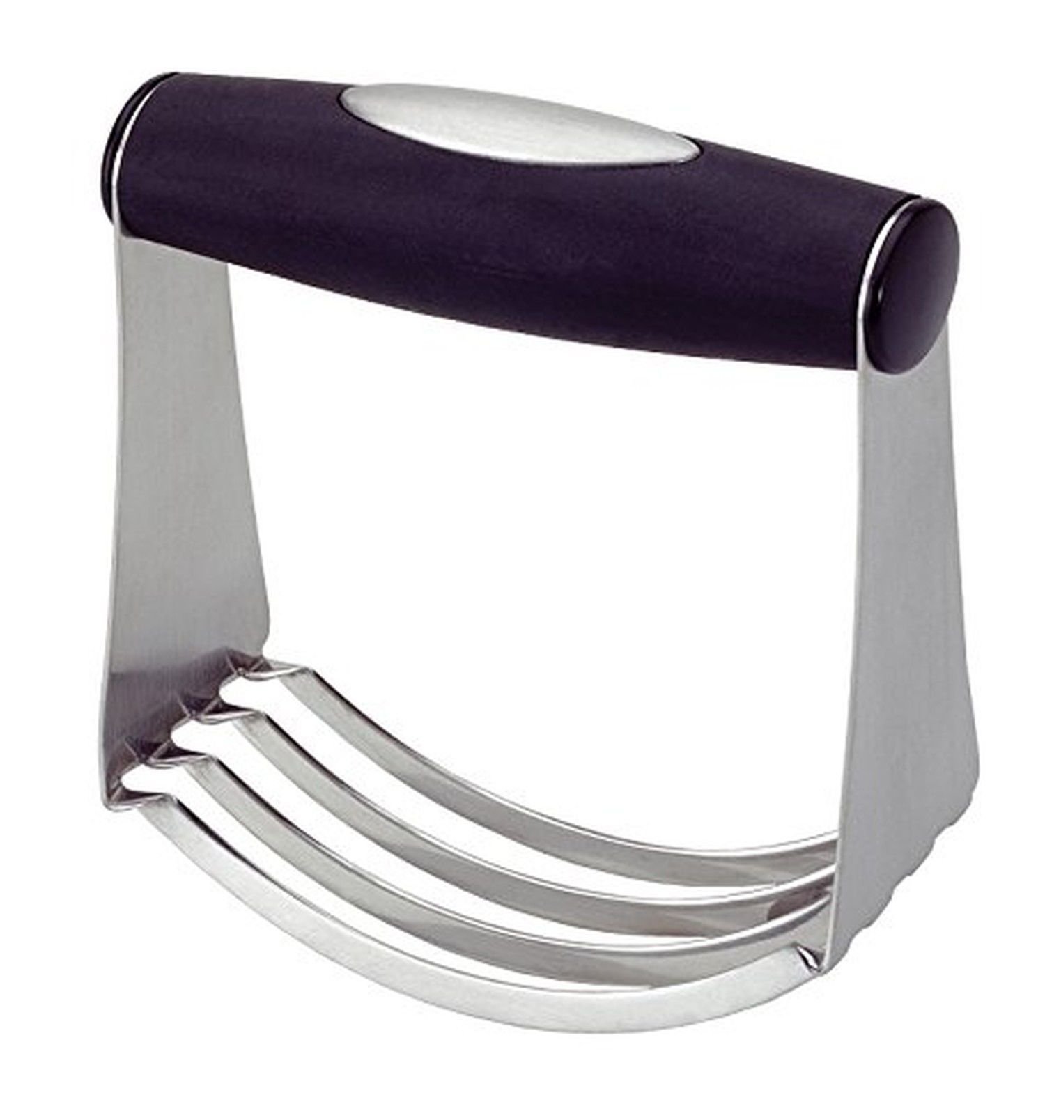 Fox Run Stainless Steel Pastry Dough Cutter Blender Mixer with Soft Rubber Grip - Perfect for Baking Pies, Cookies, and Pastry Dough Preparation