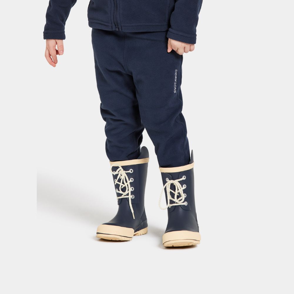 Didriksons Monte 10 Fleece Pants for Men & Women - Soft Winter Thermal Lined Trousers in Navy Blue - Perfect for Hiking, Camping & Outdoor Activities
