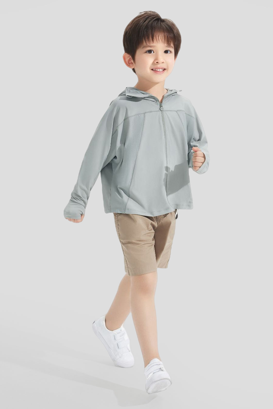 Bicu Shade Kids Cooling Athletic Jacket UPF50+ Sun Protection - Lightweight Breathable Running Jacket for Boys & Girls - Perfect for Outdoor Sports, Hiking & Summer Activities