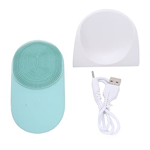 2 in 1 Electric Facial Cleansing Brush & Blackhead Remover - Rechargeable Silicone Pore Cleaner with Vibration for Deep Cleansing, Exfoliation & Skin Lifting | Portable Beauty Device for Acne Prone & Sensitive Skin | Perfect for Daily Skincare Routine & Travel
