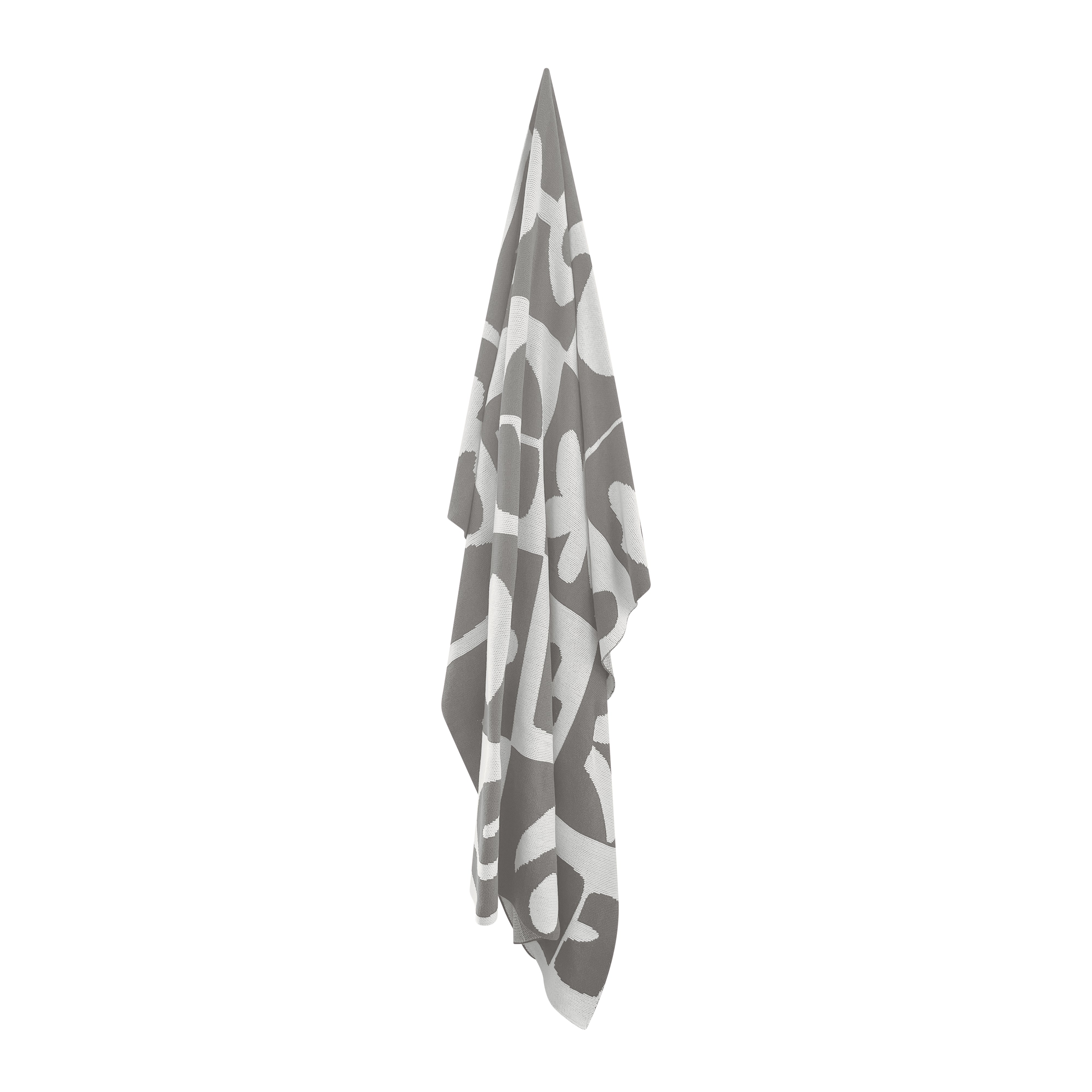 Abstract Knitted Throw Blanket 51