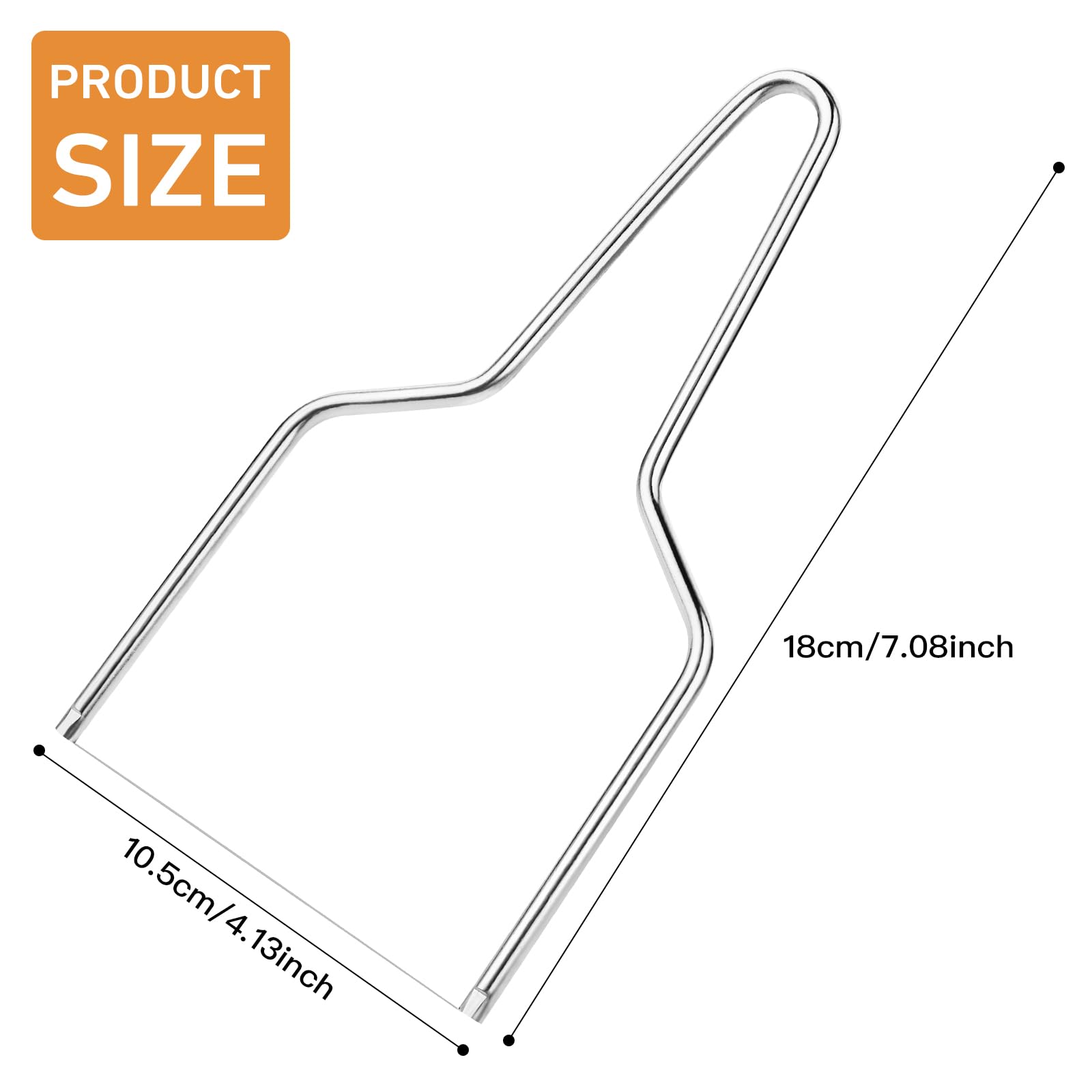 Premium Stainless Steel Cheese Slicer with Wire Cutter - Handheld Cheese & Butter Slicer for Block Cheese, Perfect for Charcuterie Boards, Party Platters & Gourmet Cooking