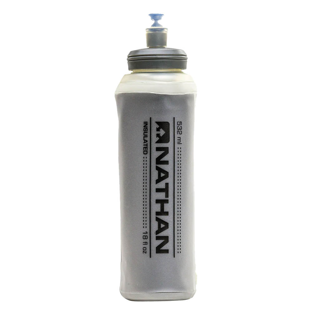Nathan Pinnacle 18oz Insulated Soft Flask - Leakproof Hydration for Running, Hiking & Outdoor Activities | BPA-Free Collapsible Water Bottle