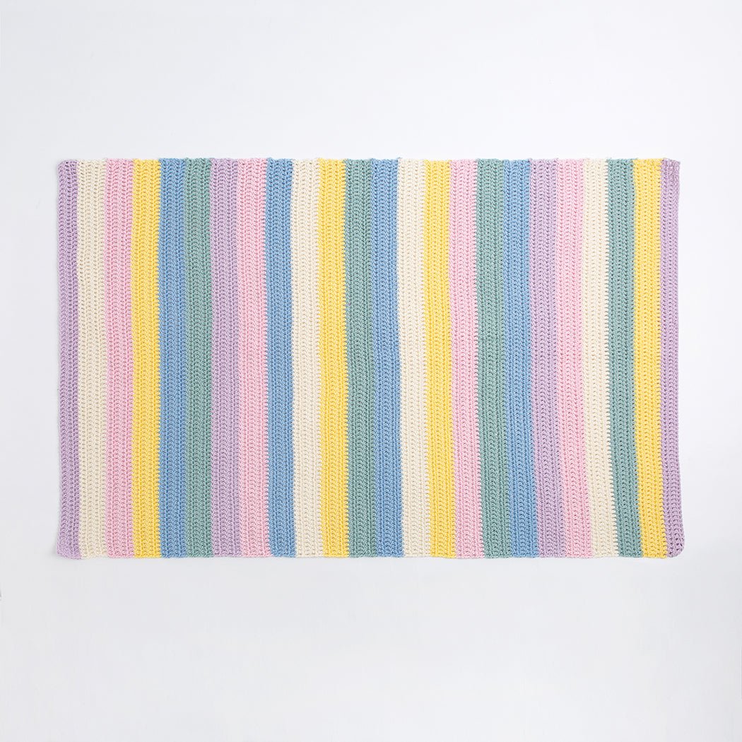 Soft Crochet Baby Blanket Kit - DIY Knitting Set for Newborns & Toddlers - Perfect for Nursery, Gifts & Photo Props