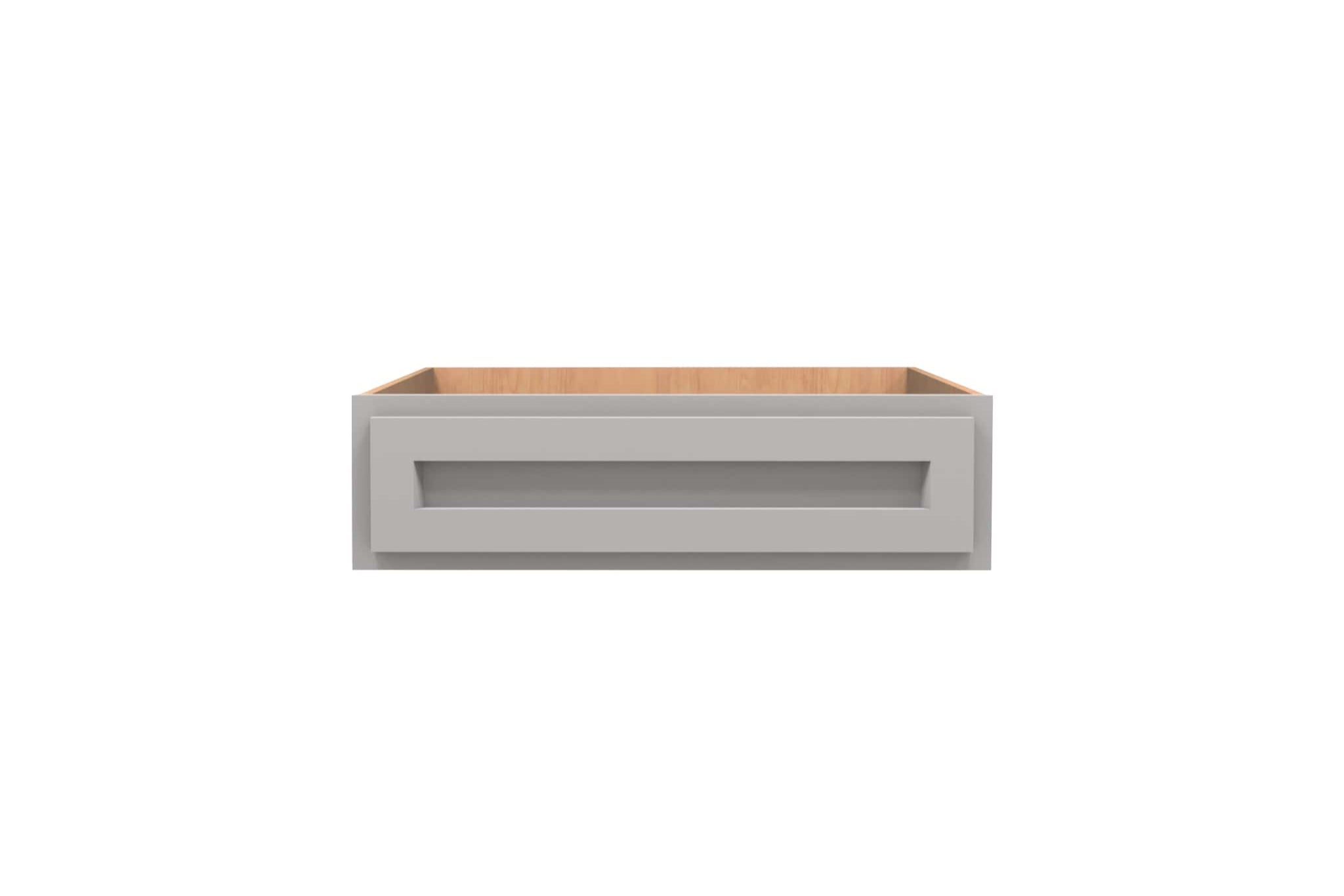 American Made Shaker RTA VDD30 Vanity Desk Drawer Cabinet in Light Gray - Perfect for Bedroom, Bathroom & Home Office Storage Organization