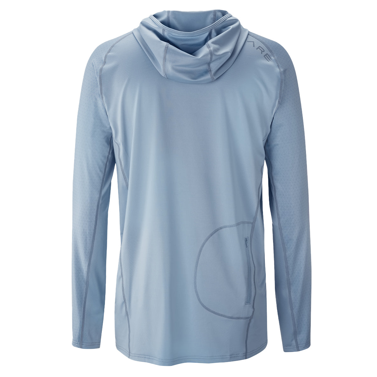 Bare Eclips Men's UPF 50+ Hooded Rash Guard - Sun Protection Swim Shirt for Surfing, Swimming & Outdoor Activities