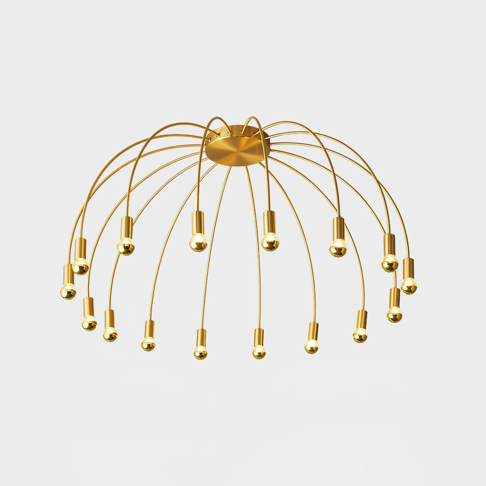 Modern Fireworks Ceiling Light Fixture - LED Chandelier for Living Room, Bedroom & Dining Room - Elegant Home Decor Lighting for Parties & Special Occasions
