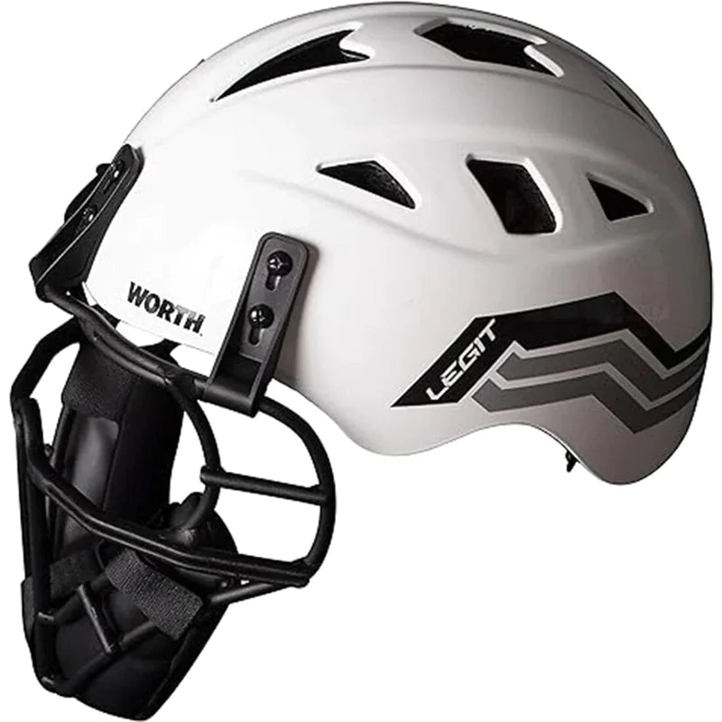 Worth Legit Protective Softball Pitcher's Mask LGTPH - Lightweight Face Guard for Fastpitch Softball Players - Perfect for Practice, Games & Tournament Play
