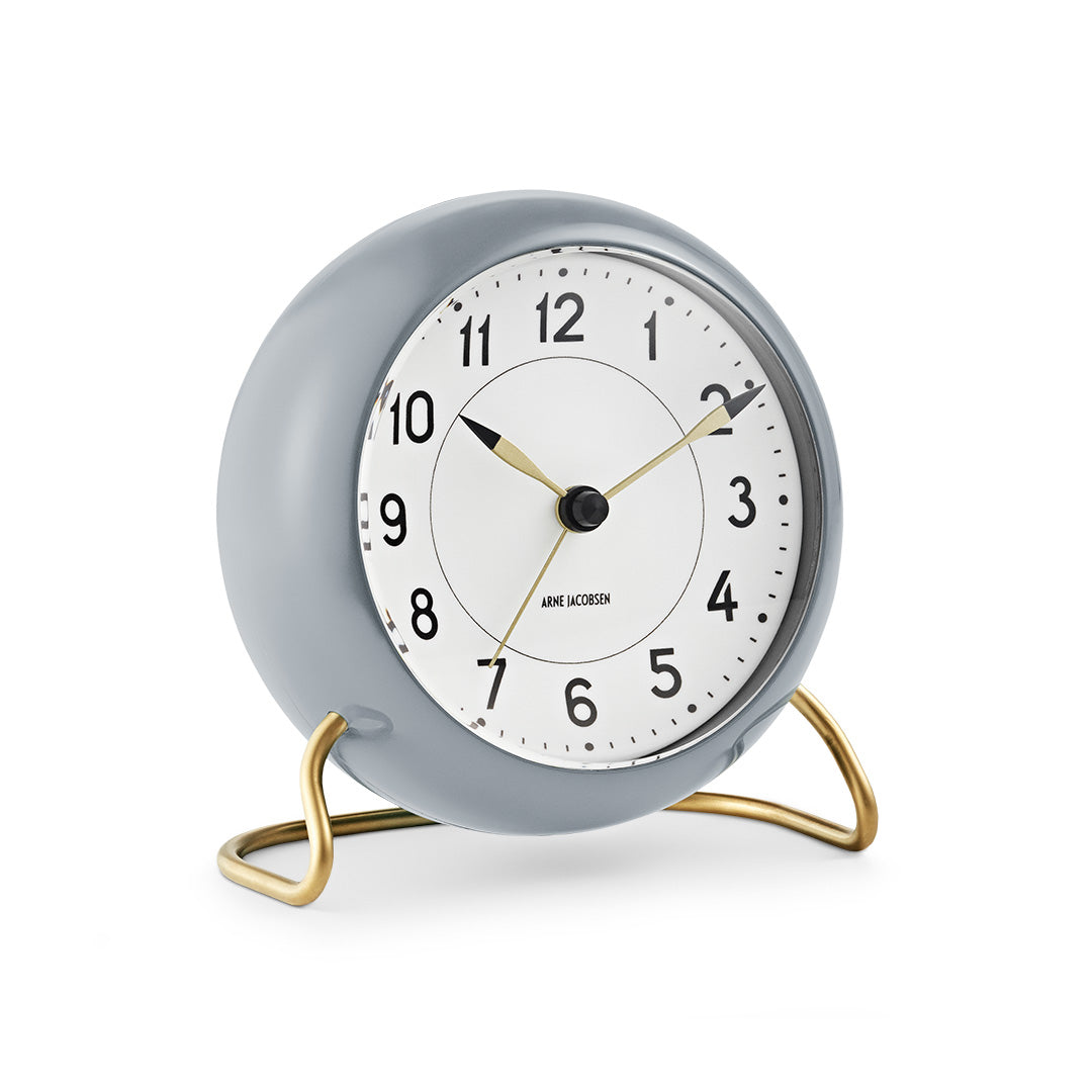 Modern Gray Digital Alarm Clock with Snooze & Night Light - Perfect for Bedroom, Office, and Travel Use