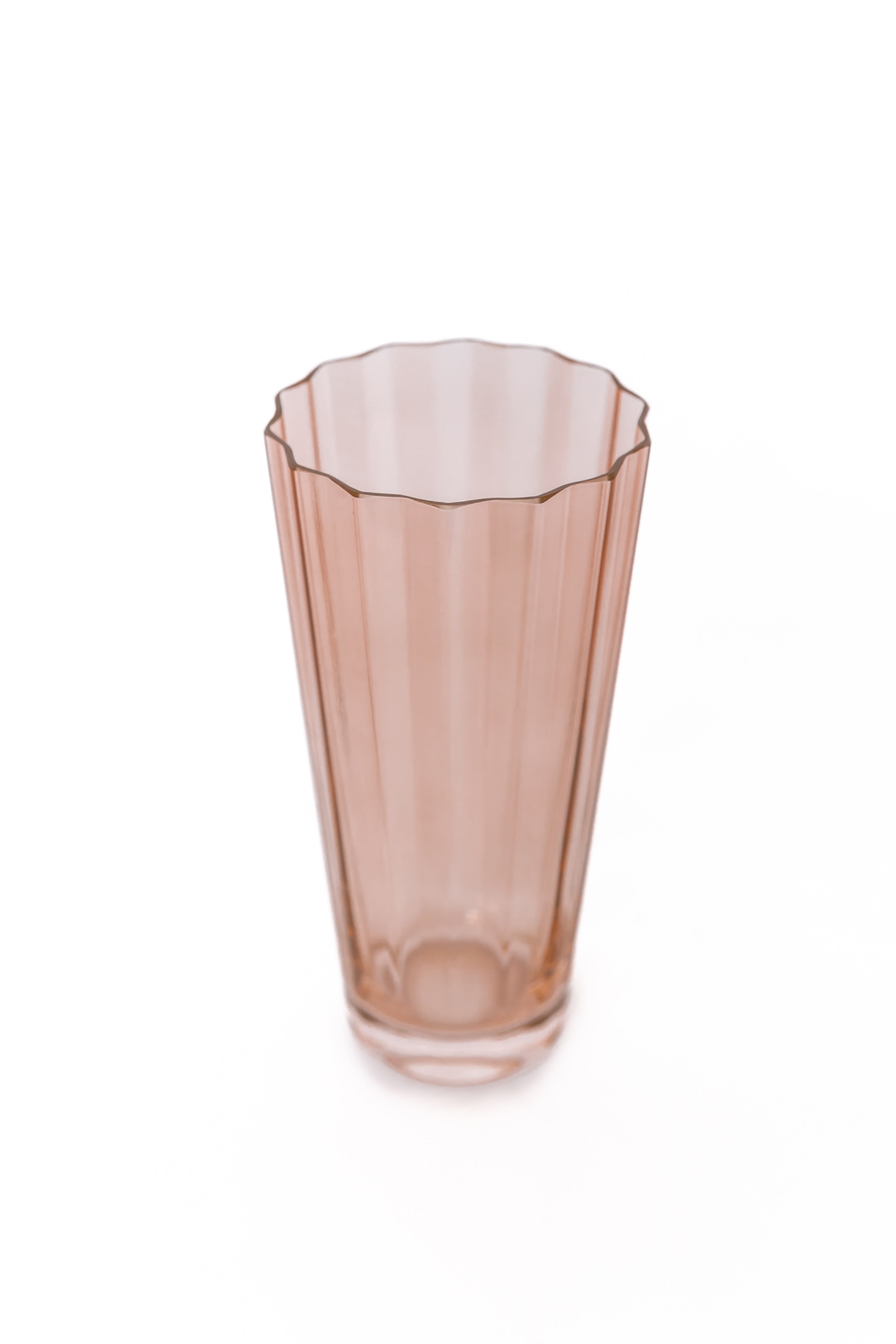 Estelle Colored Sunday Highball Glasses Set of 6 - Blush Pink - Elegant Drinking Glasses for Cocktails, Juice & Iced Tea - Perfect for Parties, Weddings & Home Entertaining