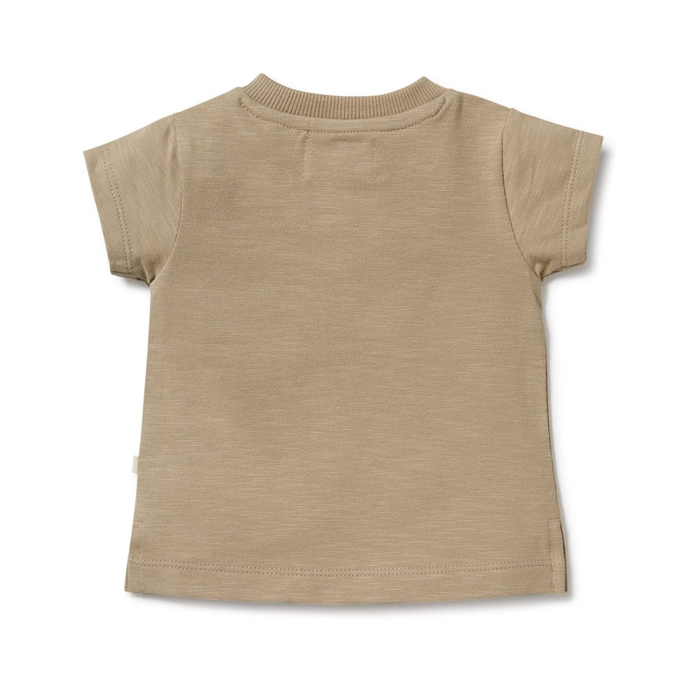 Organic Cotton Pocket T-Shirt for Men - Soft & Breathable Driftwood Tee - Perfect for Casual Wear, Outdoor Adventures & Travel