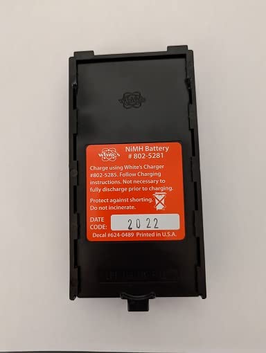 White's Electronics 802-5281 Rechargeable NiMH Batteries - Long Lasting Power for Metal Detectors, Flashlights & Electronic Devices