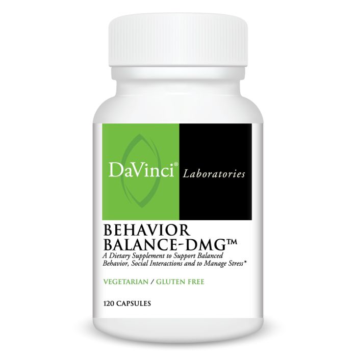 Davinci Labs Behavior Balance DMG™ Supplement - 120 Capsules for Focus, Mood & Cognitive Support - Ideal for ADHD, Autism & Stress Relief
