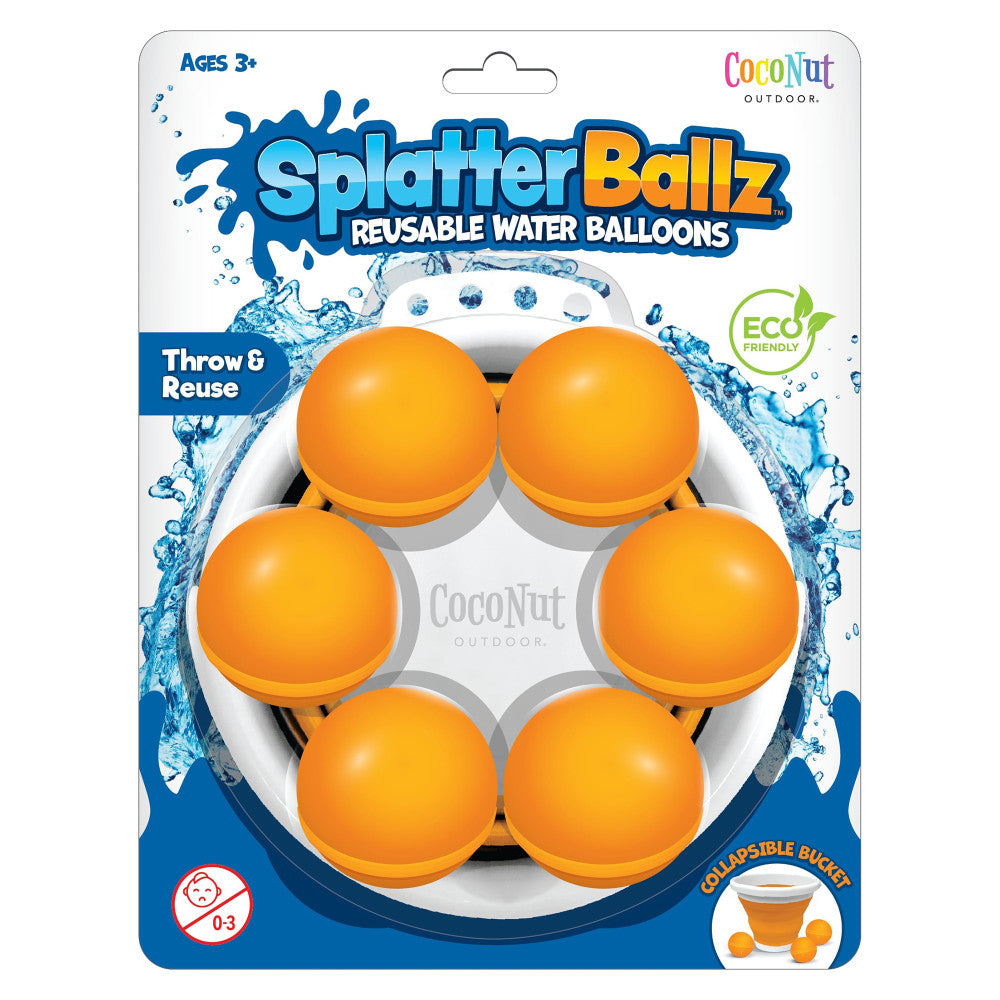 CocoNut Outdoor SplatterBallz Magnetic Water Balloon Battle Kit - Fun Outdoor Game for Kids Ages 5+ | Perfect for Backyard Parties, Summer Fun & Family Gatherings