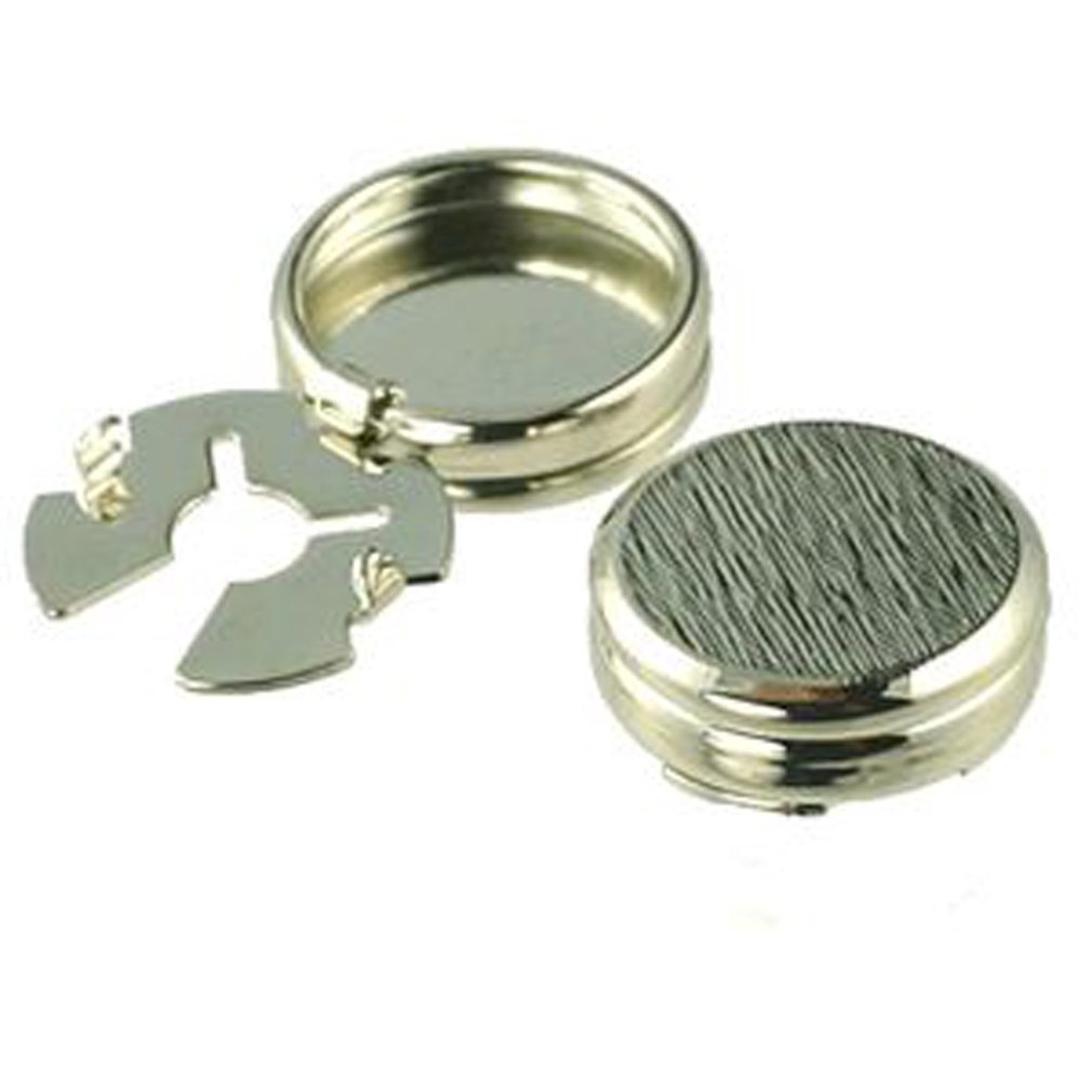 Brushed Metal Button Covers for Clothing - Elegant Gift Set with Pouch - Perfect for DIY Fashion, Sewing Projects & Special Occasions