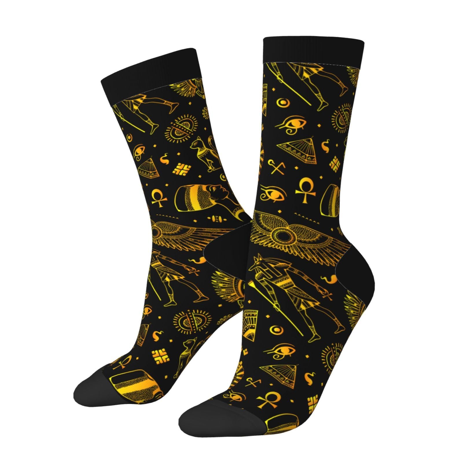 Bassyil Novelty Crew Socks - Fun Crazy Dress Socks for Women & Men - Comfortable Casual Socks for Work, Party, and Everyday Wear