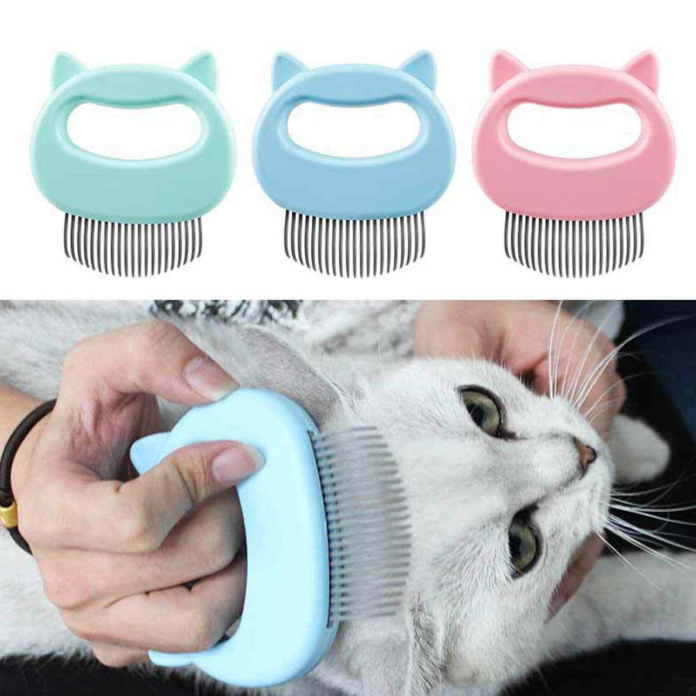 Pet Hair Remover Brush - Self Cleaning Slicker Brush for Dogs & Cats - Gentle Grooming Tool for Shedding Control - Perfect for Long/Short Hair Pets (Green) - Use for Home Grooming, Travel & Professional Pet Care
