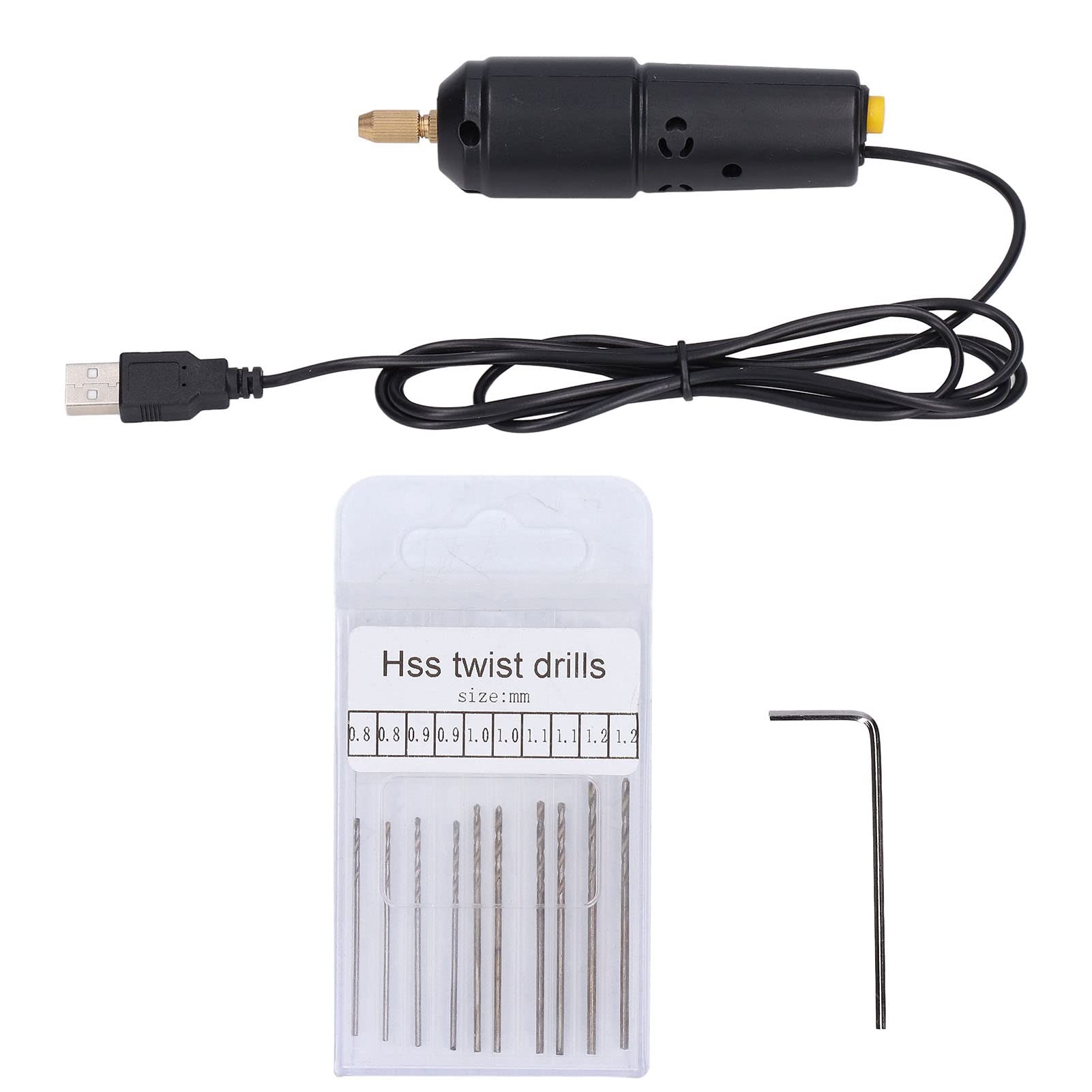 Mini Electric Hand Drill Set - Cordless Rechargeable Micro Drill for Resin, Wood, Jewelry Making - Lightweight & Portable with US Plug (100-240V) - Perfect for DIY Crafts, Model Building & Small Home Repairs