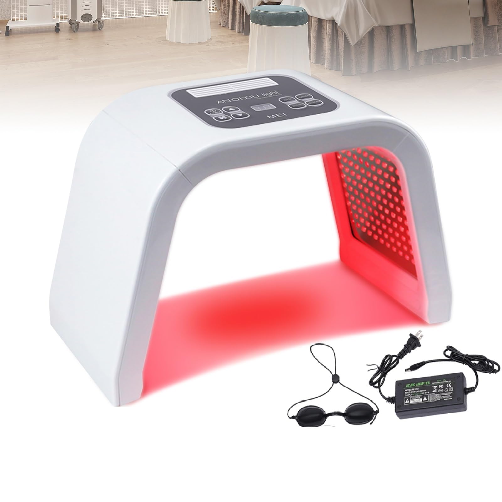 7-Color LED Facial Light Mask for Skin Therapy & SPA at Home