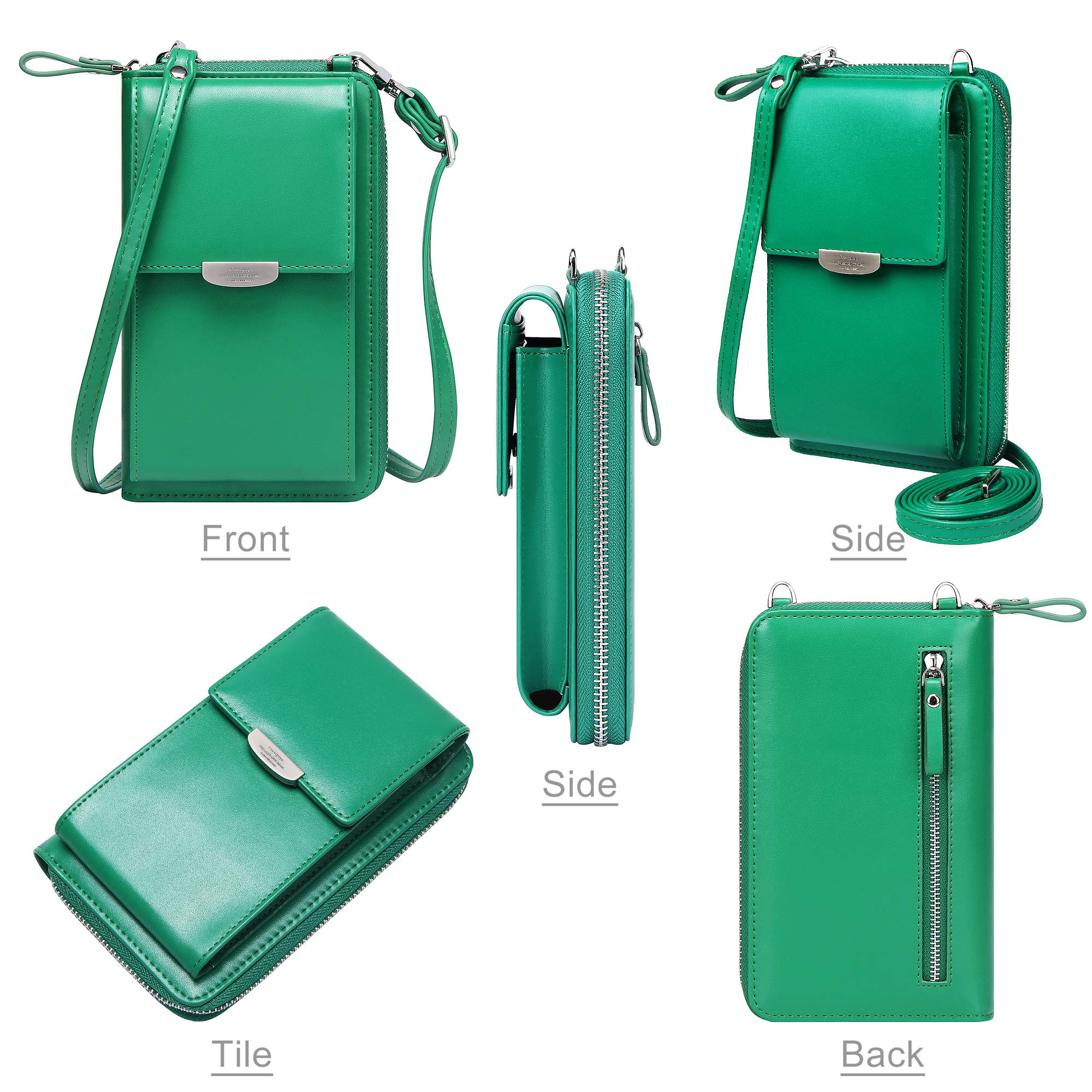 KUKOO Small Crossbody Bag for Women - Compact Phone Purse with Credit Card Slots & RFID Protection | Perfect for Travel, Shopping, and Everyday Use