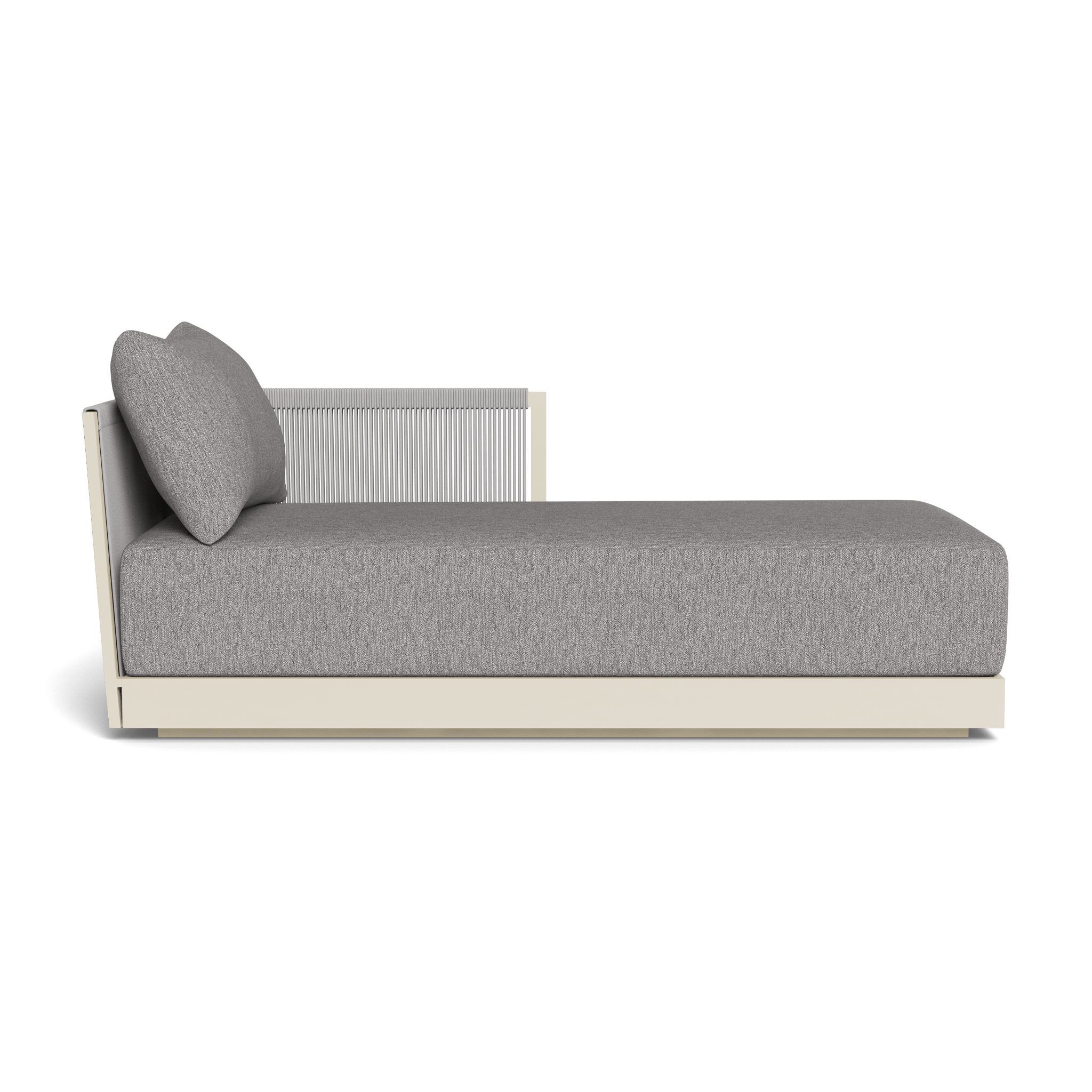 Antigua Chaise Lounge Chair - Modern Right-Arm Accent Chair for Living Room, Bedroom, or Office - Comfortable Upholstered Reading Chair with Sturdy Metal Legs