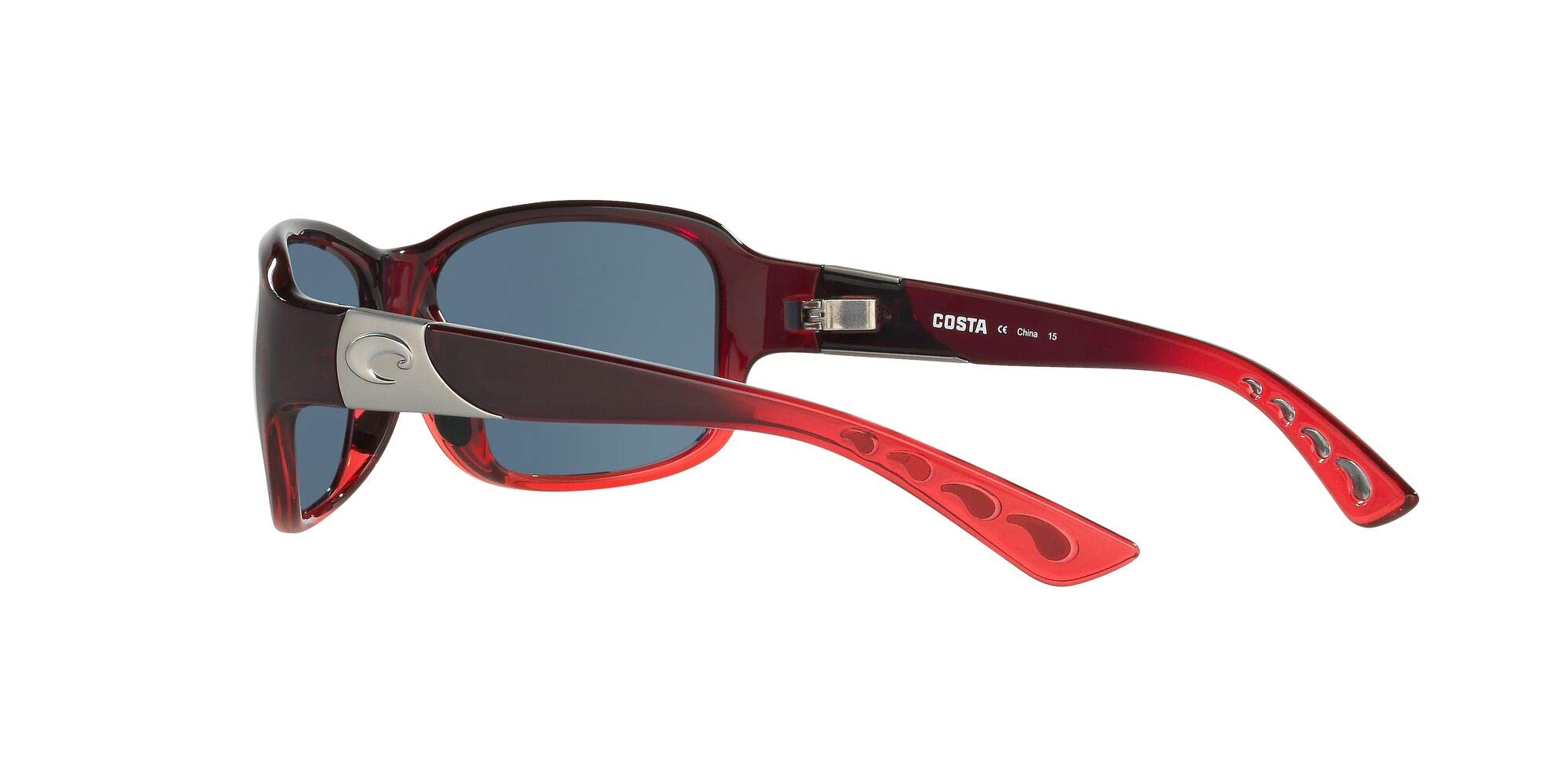 Costa Del Mar Women's Inlet Rectangular Polarized Sunglasses UV Protection - Stylish & Comfortable for Beach, Driving & Outdoor Activities