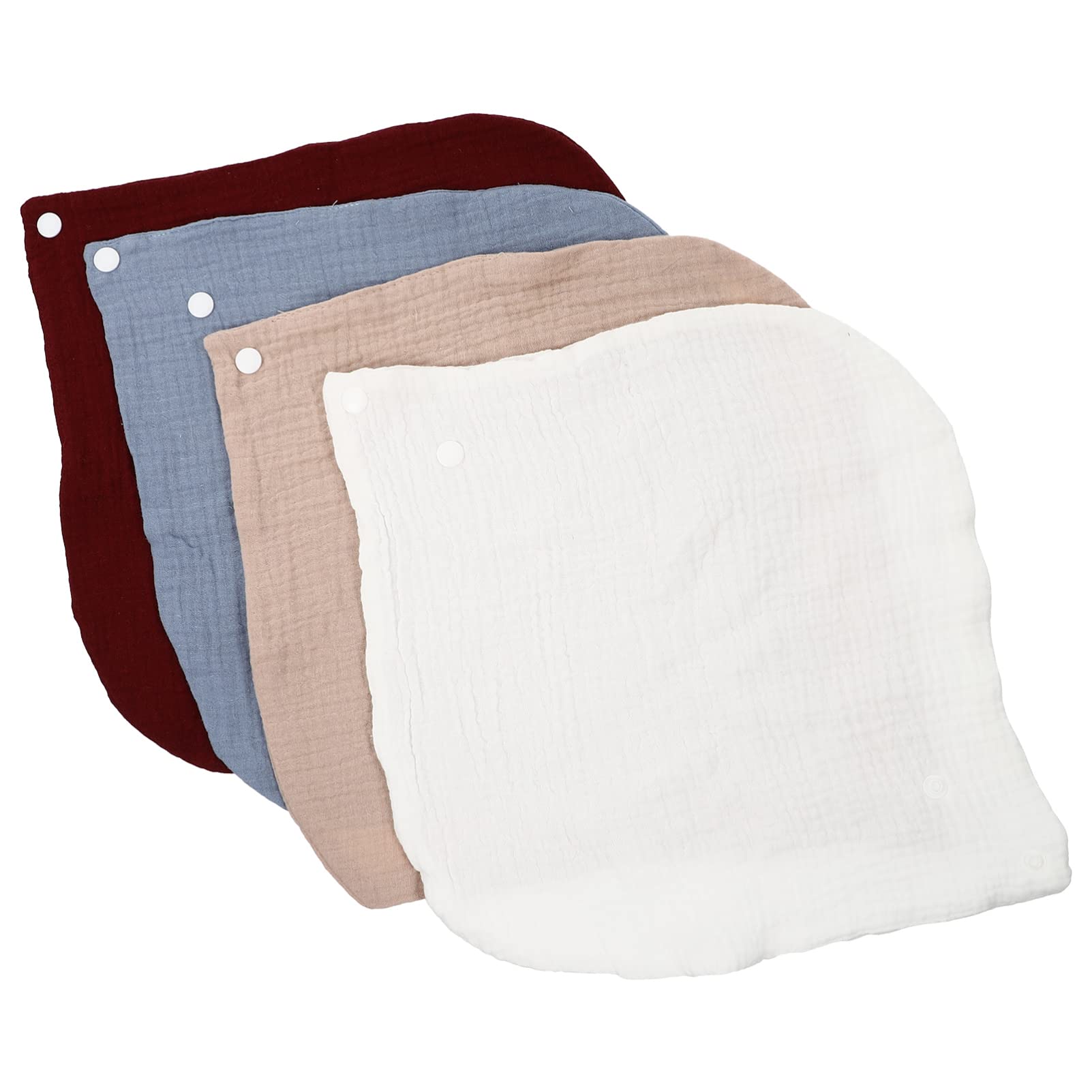 Healifty 8-Pack Extra Absorbent Baby Burp Cloths - Soft Cotton Drool Bibs for Toddlers, Boys & Girls - Perfect for Feeding, Spit-Up & Messy Meals - Machine Washable & Reusable