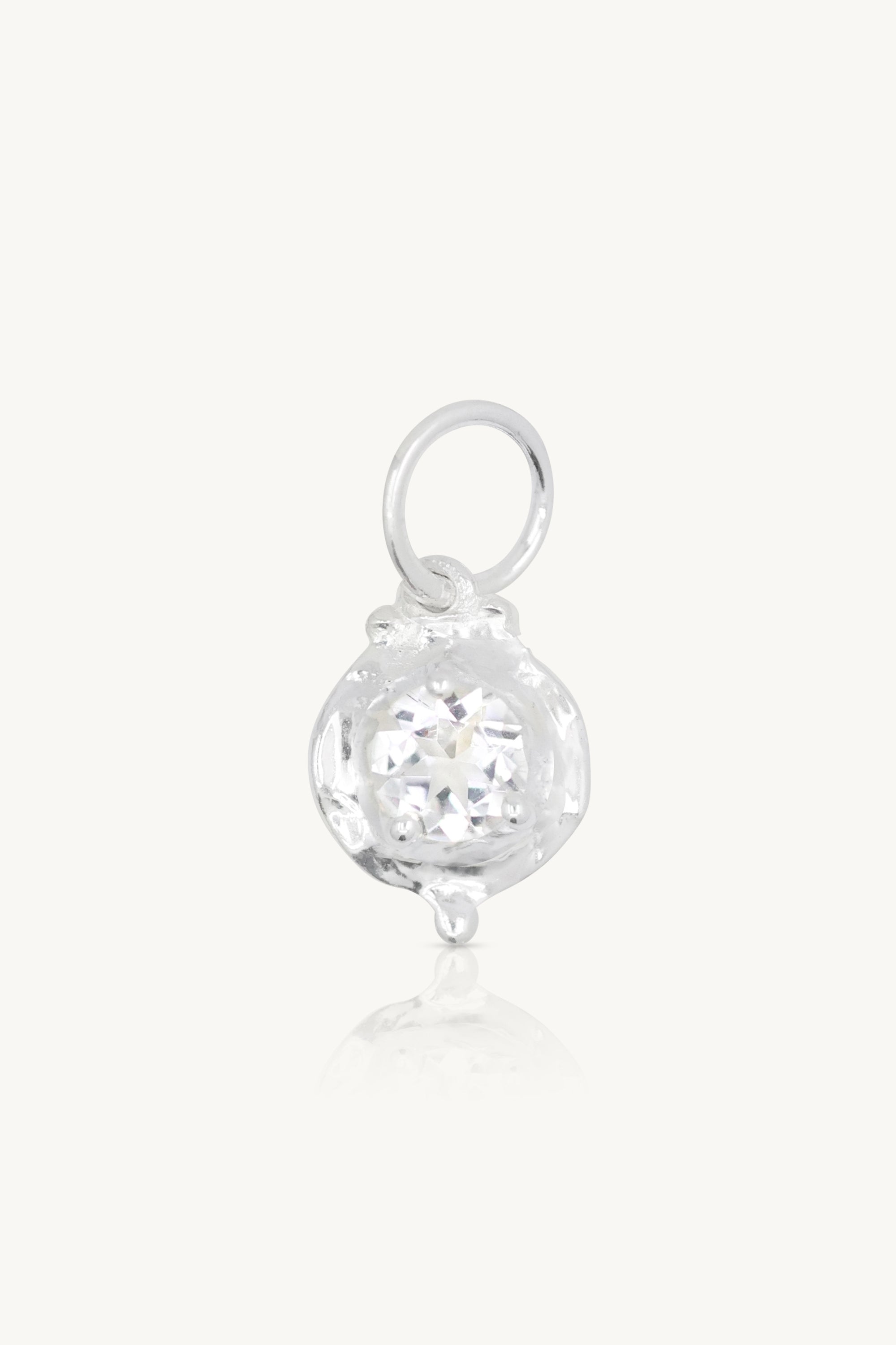 April Birthstone Necklace - Genuine Topaz Silver Pendant for Women - Perfect Gift for April Birthdays, Anniversaries & Special Occasions