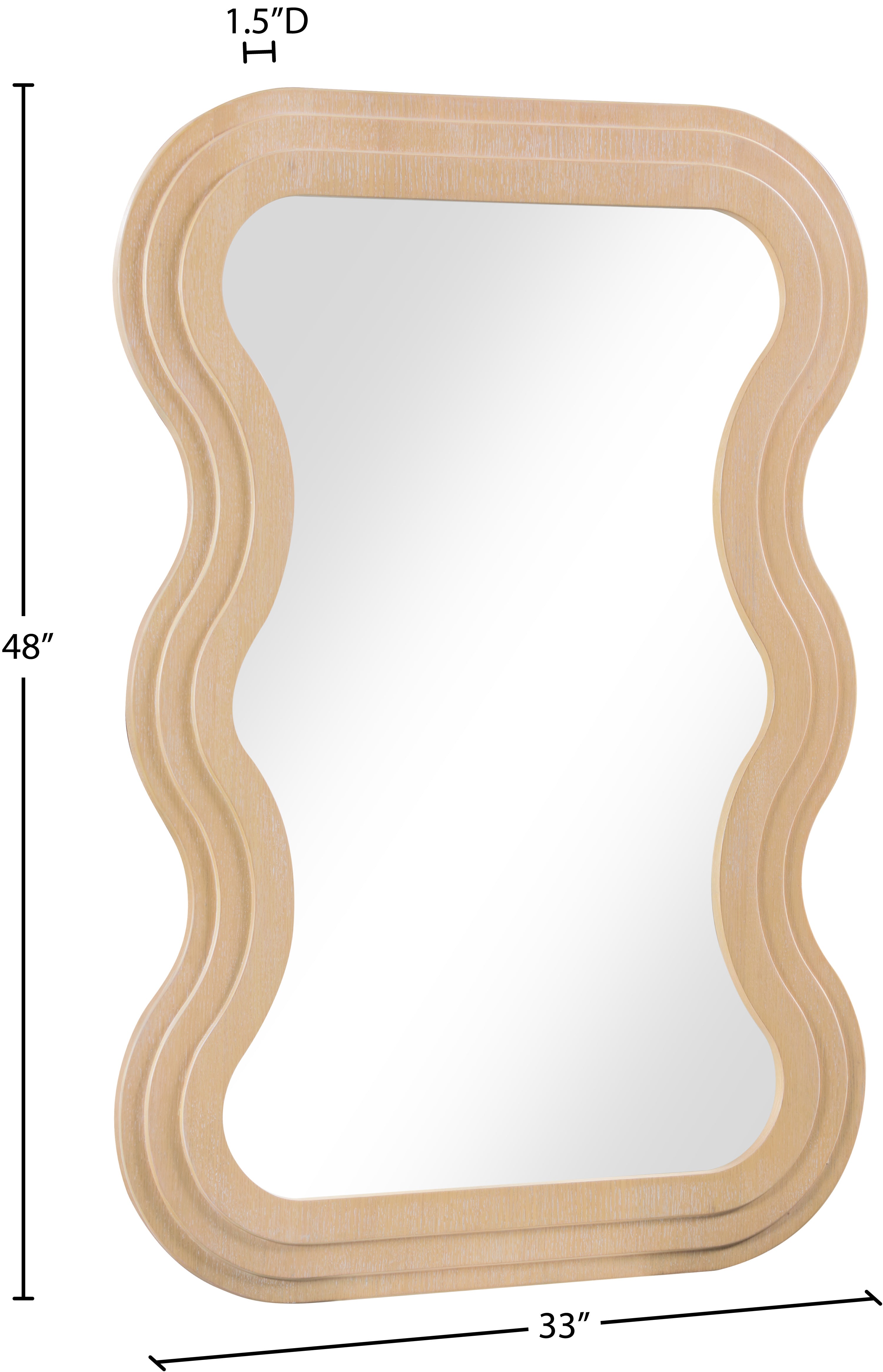 Bellagio Veneer Mirror - Elegant Wall Mirror for Living Room, Bedroom & Bathroom Decor | Stylish Home Accent for Modern & Classic Interiors