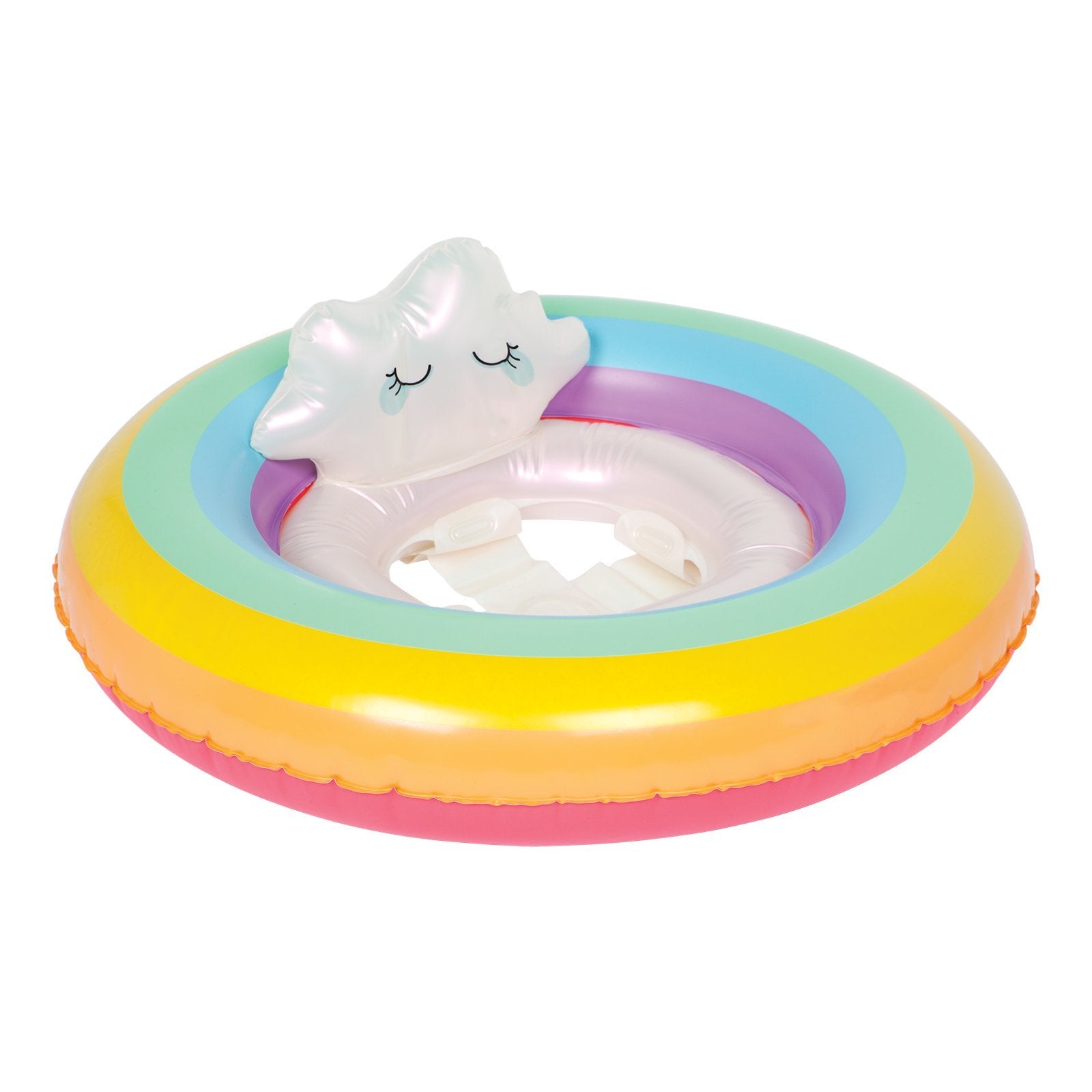 Best Baby Float with Rainbow Colors - Safe & Fun Inflatable Pool Float for Toddlers - Perfect for Swimming, Beach, and Backyard Water Play